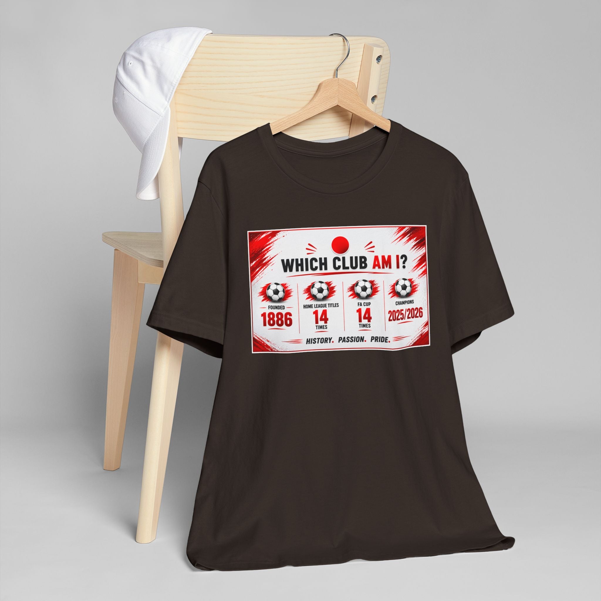 Which Club Am I? Soccer Trivia T-Shirt — Football Fan Quiz Tee