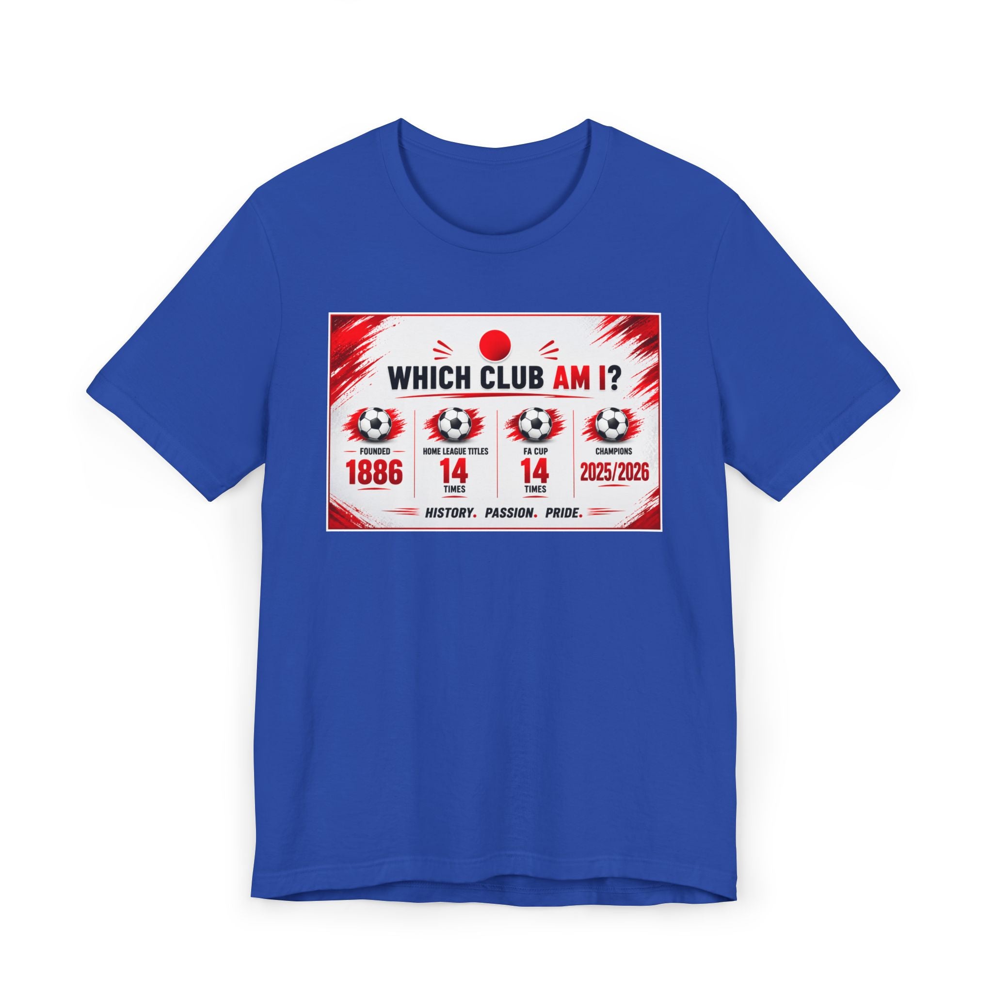 Which Club Am I? Soccer Trivia T-Shirt — Football Fan Quiz Tee