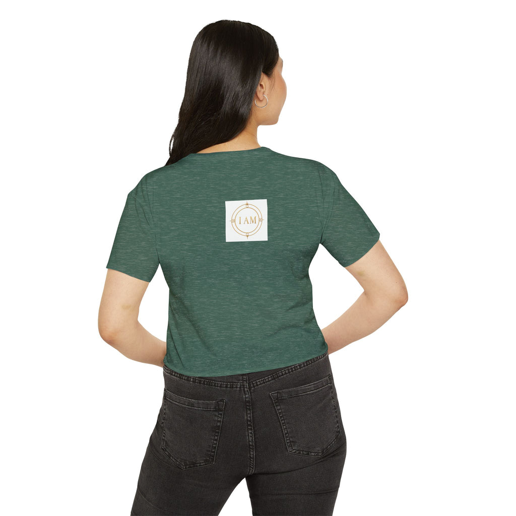 Ladies  Cropped T-shirt Top — Women's Spiritual Festival Tee