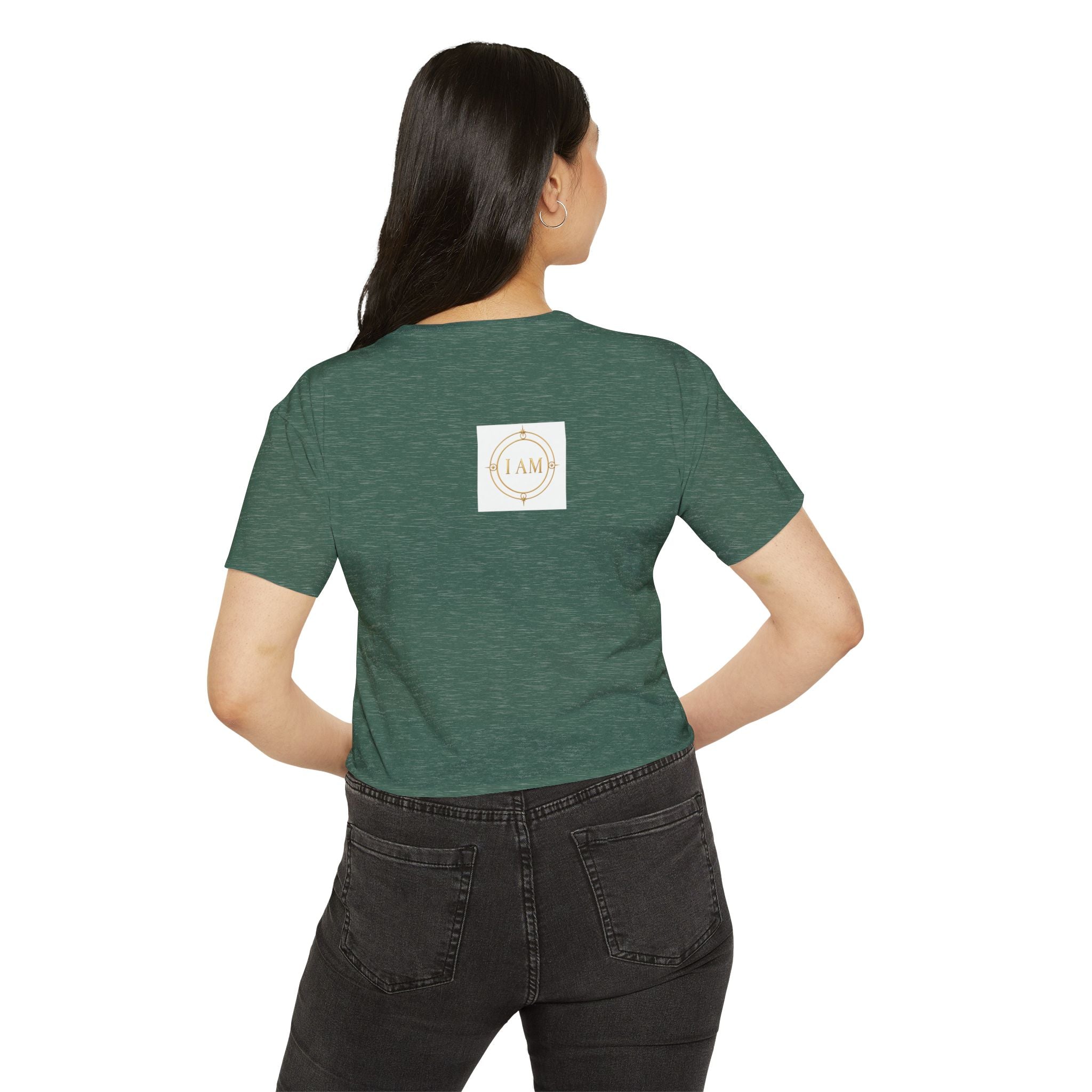 Ladies  Cropped T-shirt Top — Women's Spiritual Festival Tee