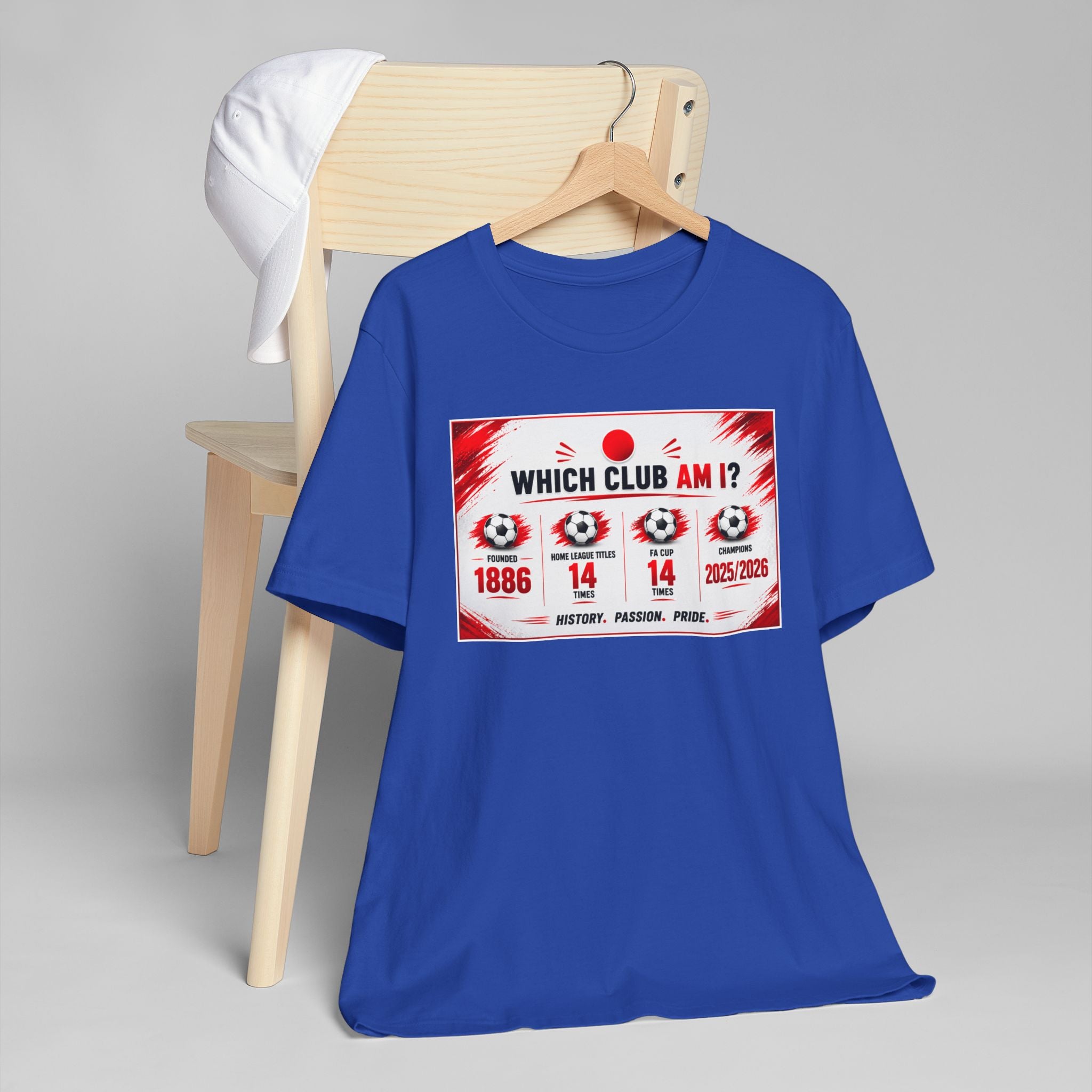 Which Club Am I? Soccer Trivia T-Shirt — Football Fan Quiz Tee