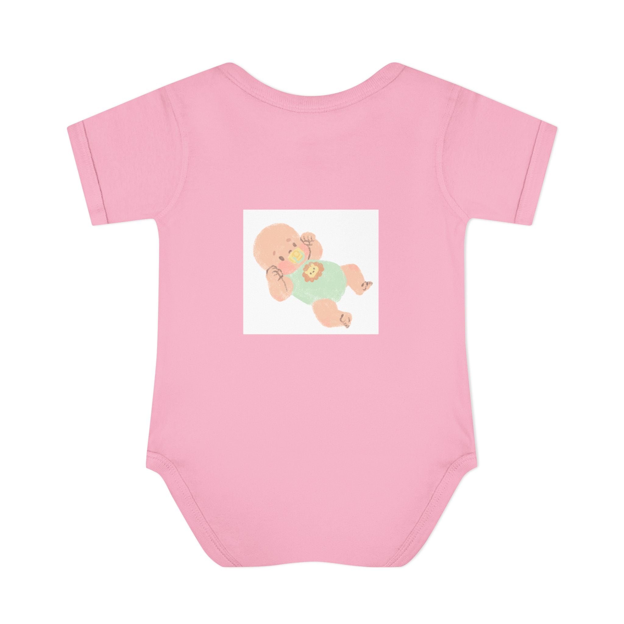 Luminous Baby Bodysuit — Cute Sleeping Infant Graphic Onesie