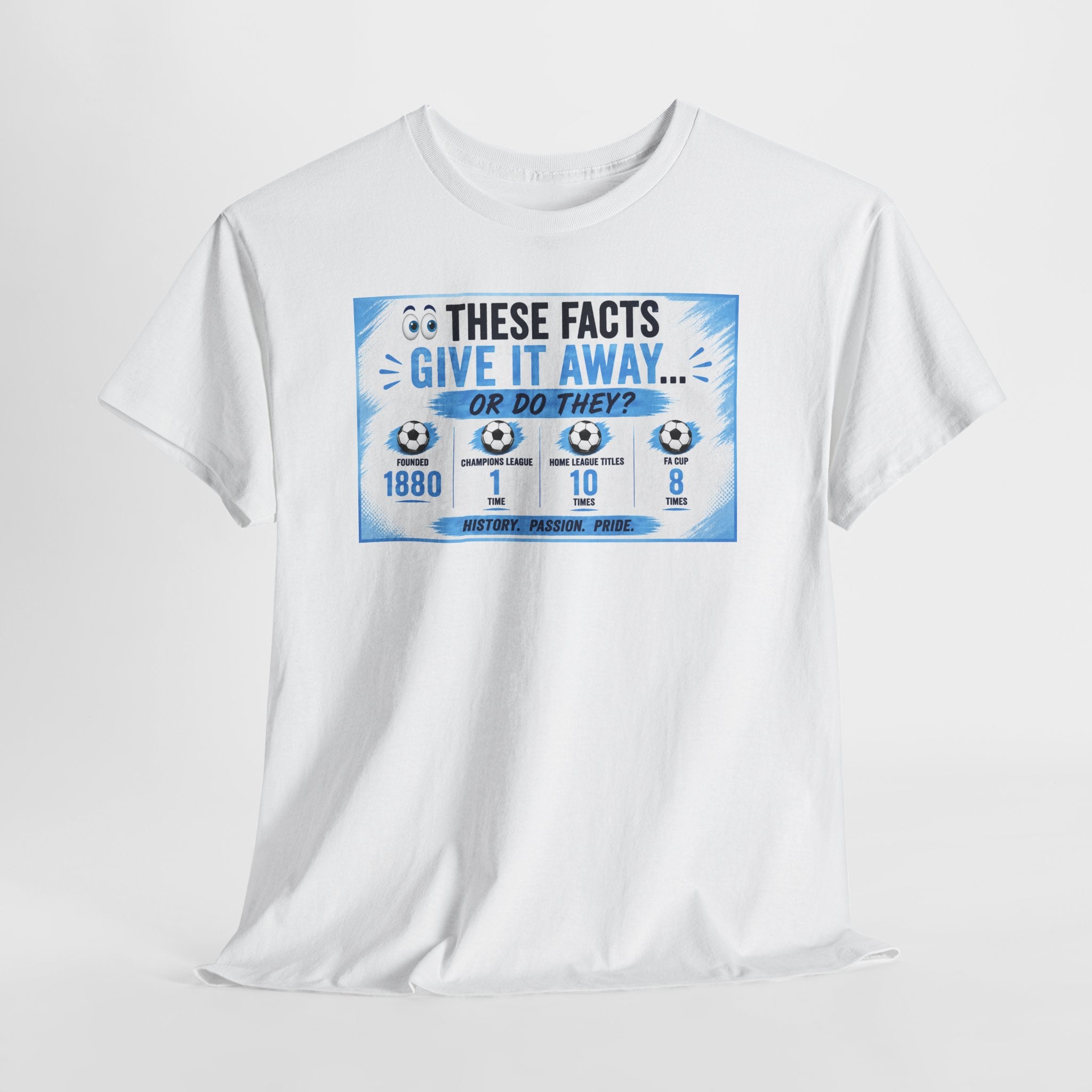 T-Shirt — “These Facts Give It Away… Or Do They?” Infographic Tee