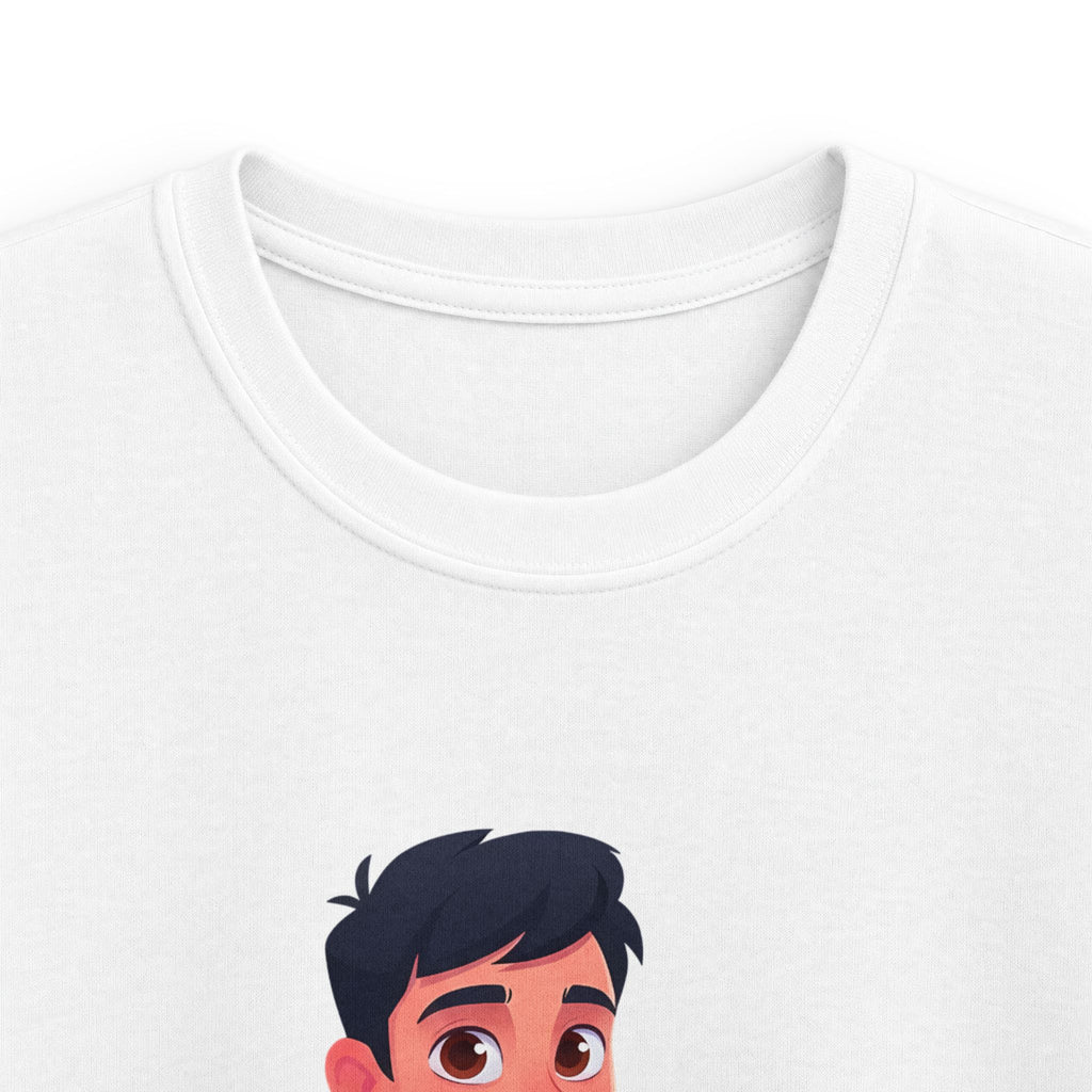 Kids Tee — Courageous Boy Graphic Shirt ("I Am Courageous")