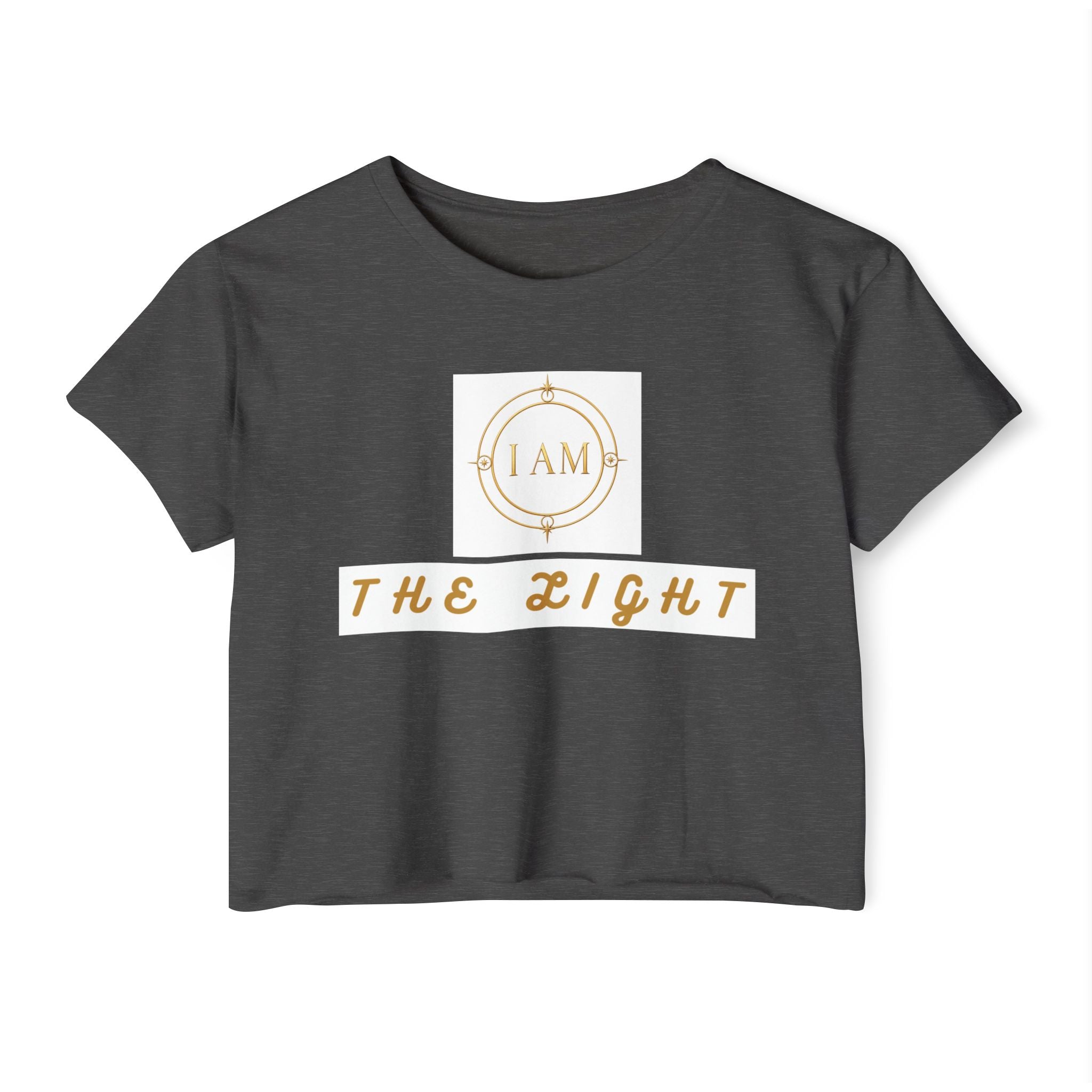 Ladies  Cropped T-shirt Top — Women's Spiritual Festival Tee