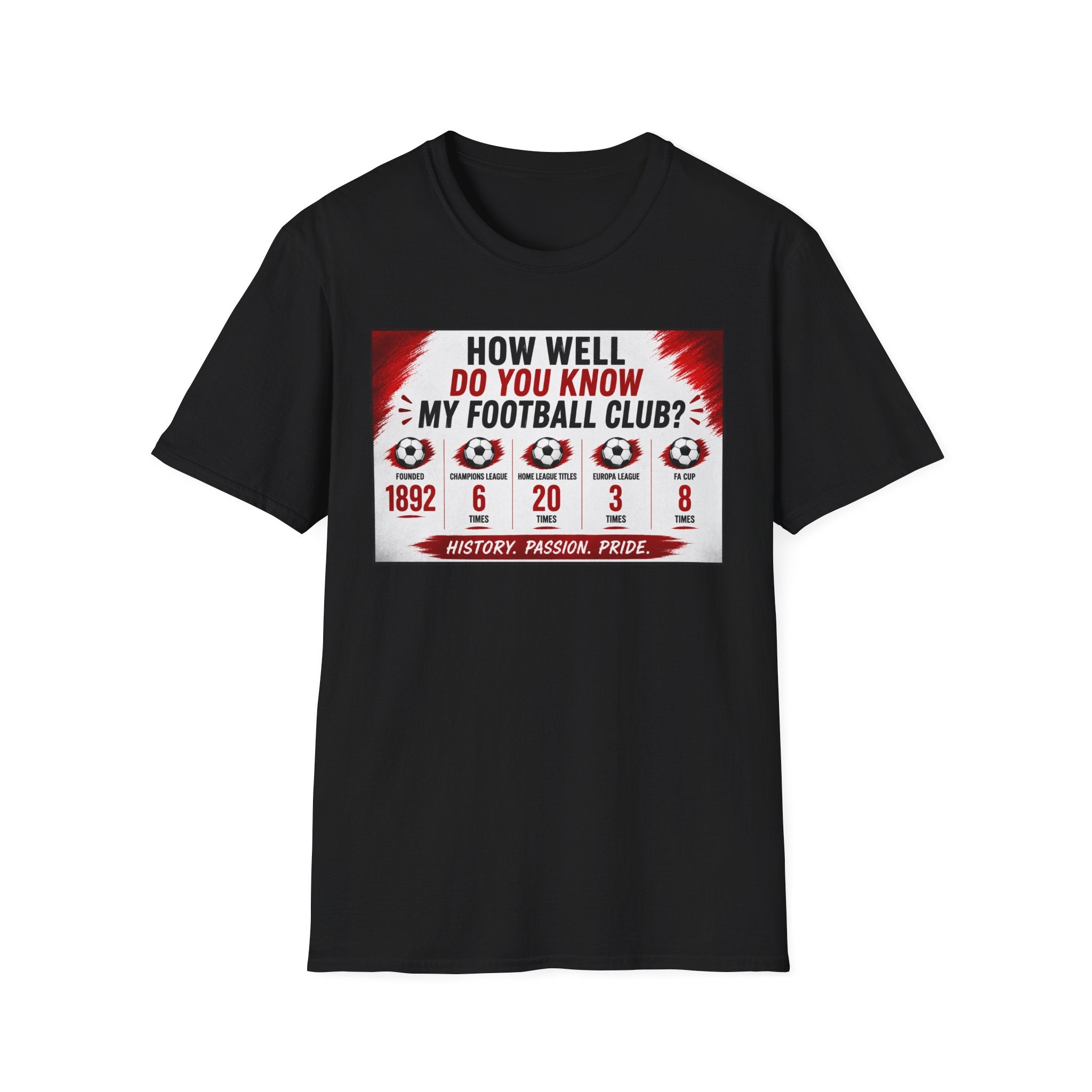 How Well Do You Know My Football Club? T-Shirt — Fan Trivia Graphic Tee