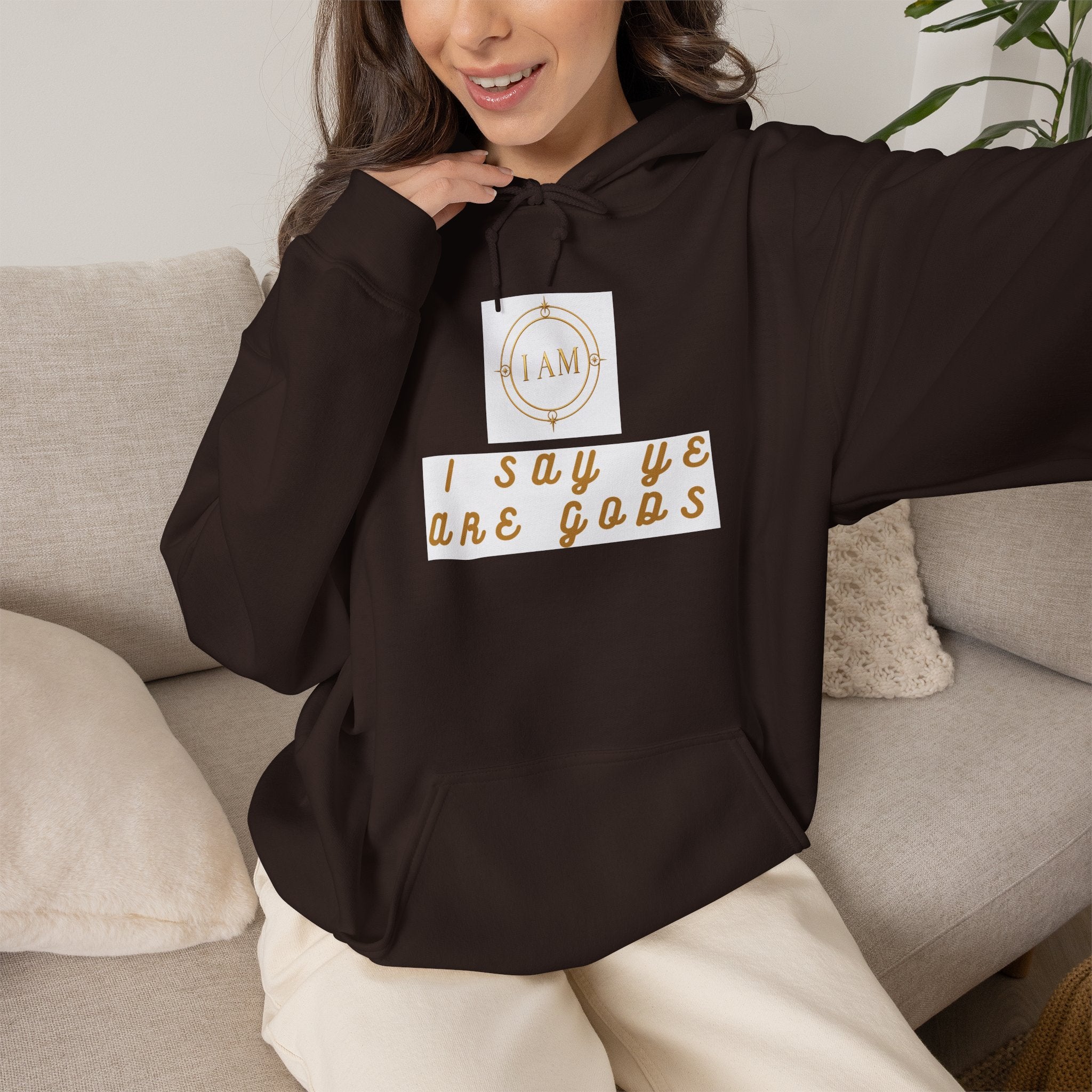 Midweight hooded Unisex sweatshirt