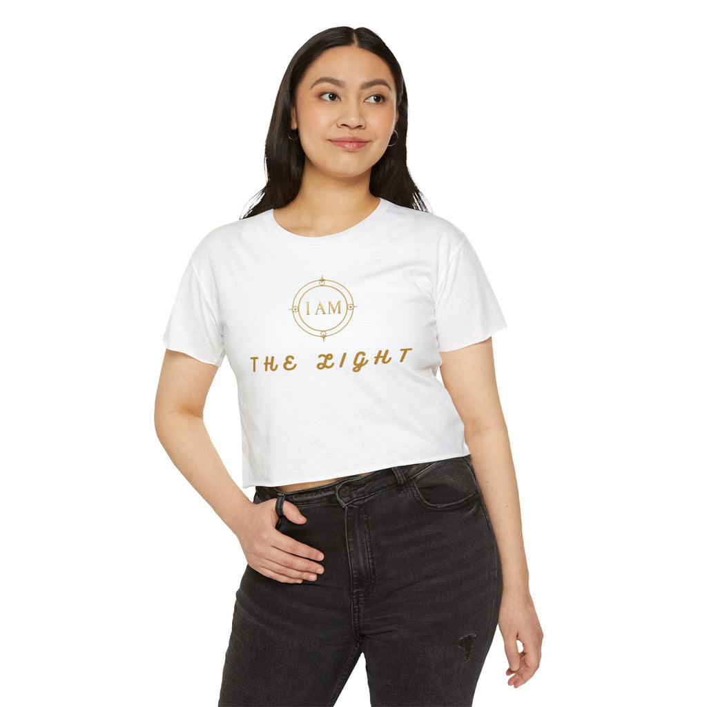 Ladies  Cropped T-shirt Top — Women's Spiritual Festival Tee