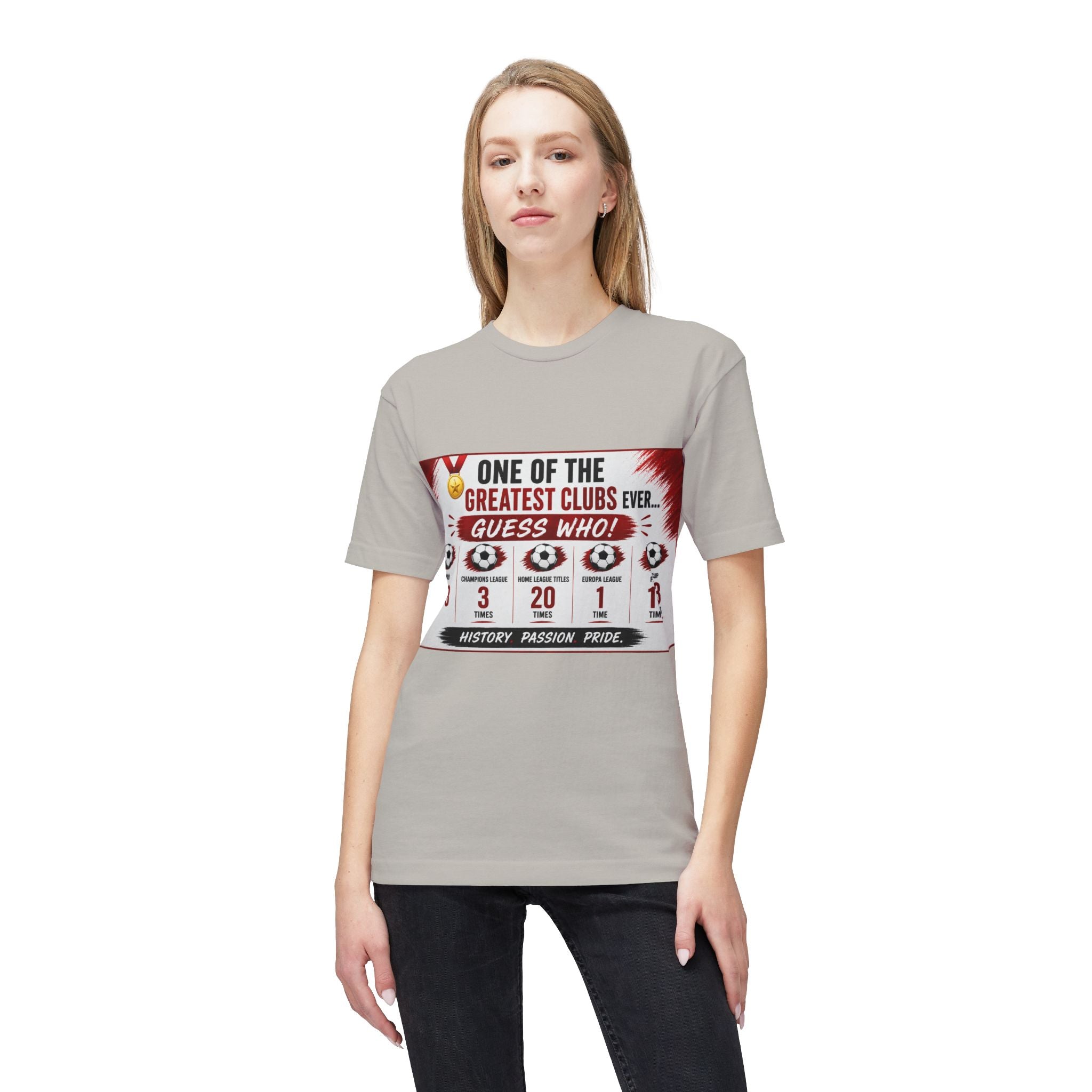 Soccer Club Stats Graphic T-Shirt – "One of the Greatest Clubs Ever" Fan Tee