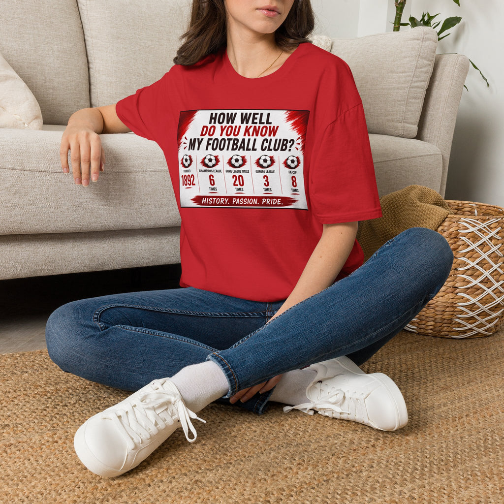 How Well Do You Know My Football Club? T-Shirt — Fan Trivia Graphic Tee