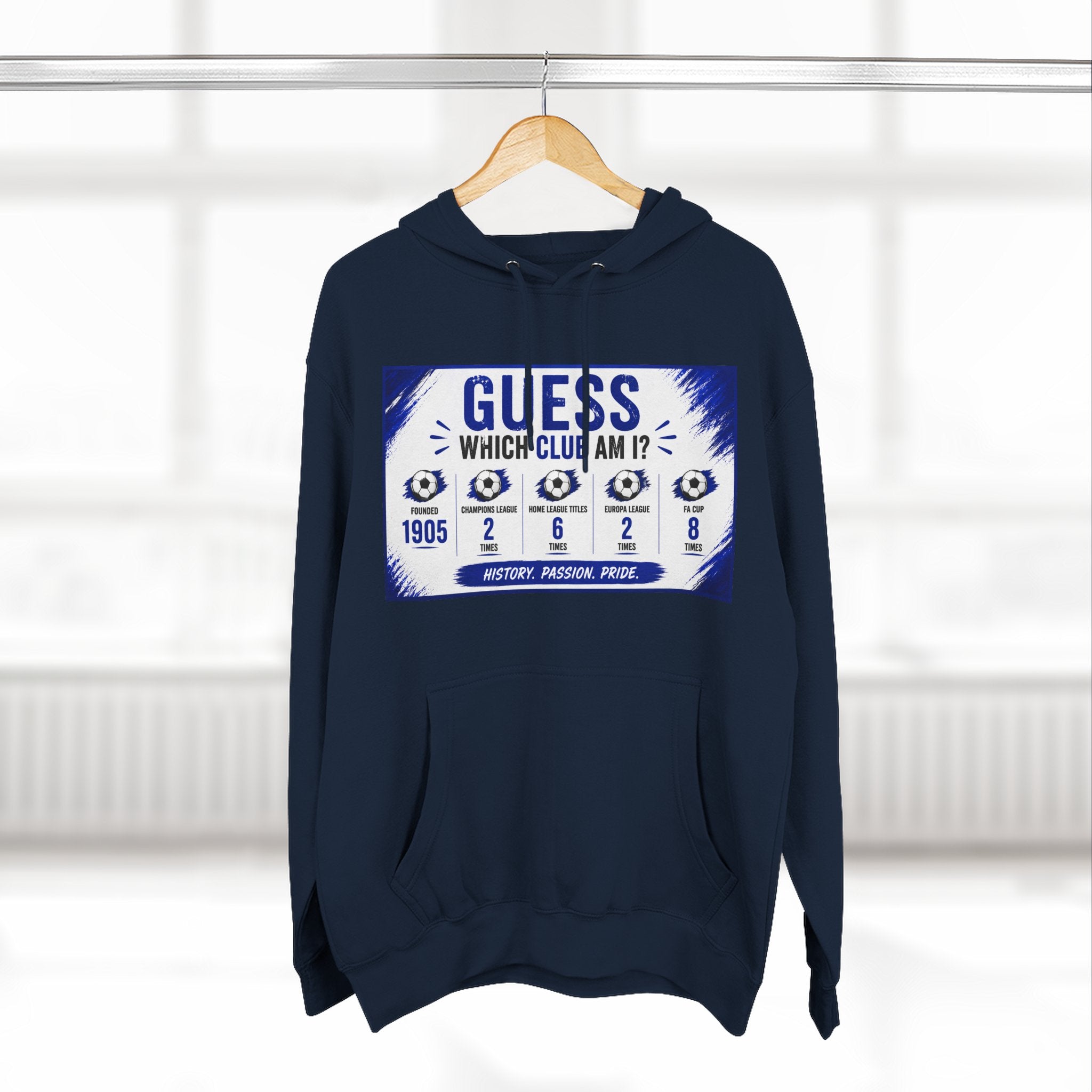Three-Panel Fleece Hoodie