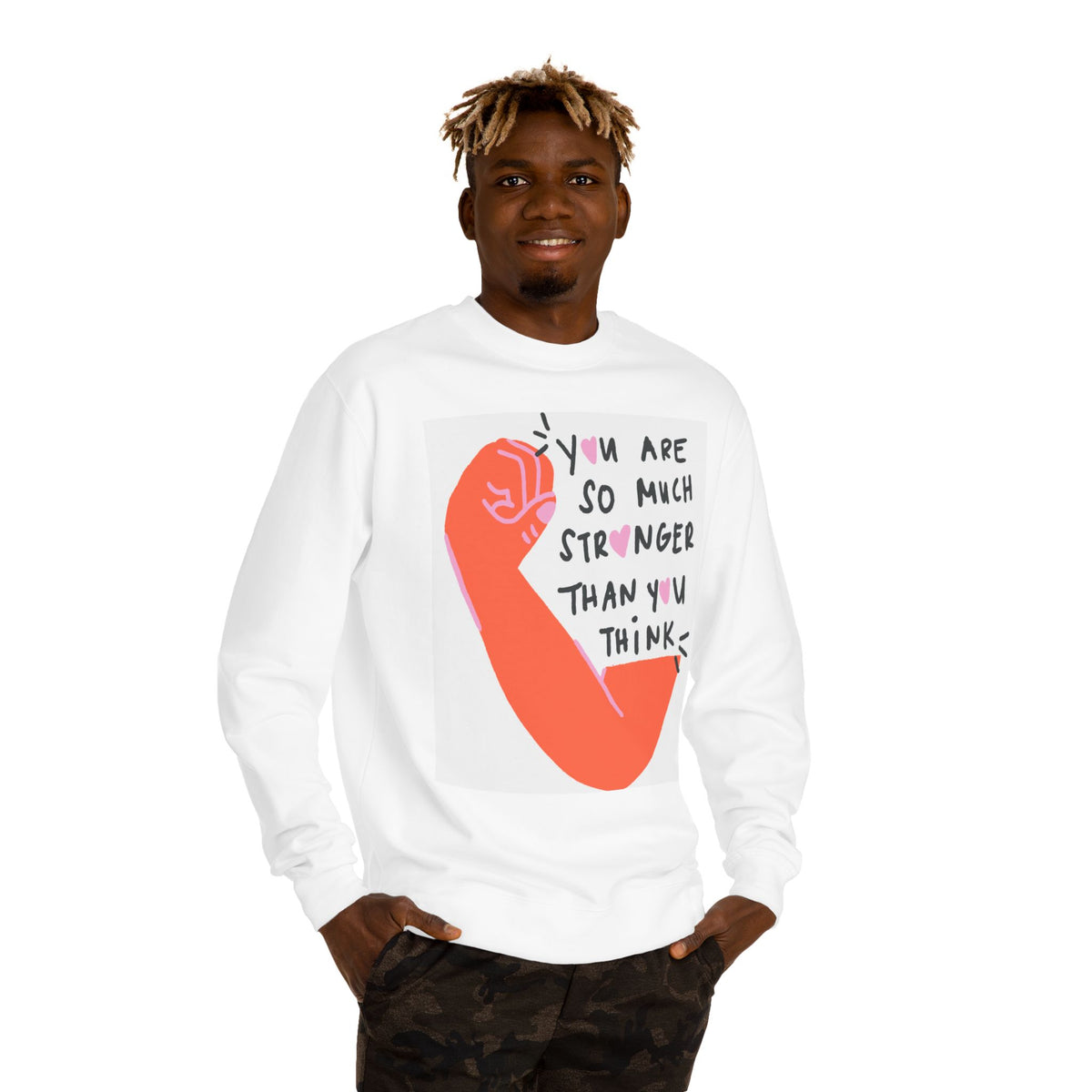 Empowering Sweatshirt — "You Are So Much Stronger Than You Think" Crewneck