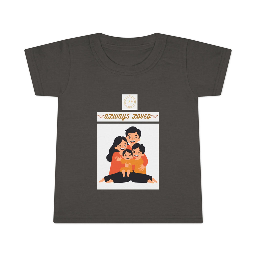 Toddler T-Shirt - "Always Loved" Cute Retro Heart Kids Tee