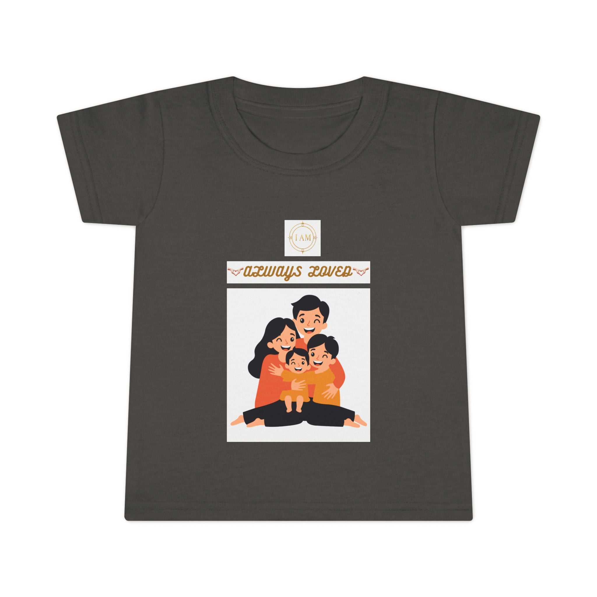 Toddler T-Shirt - "Always Loved" Cute Retro Heart Kids Tee