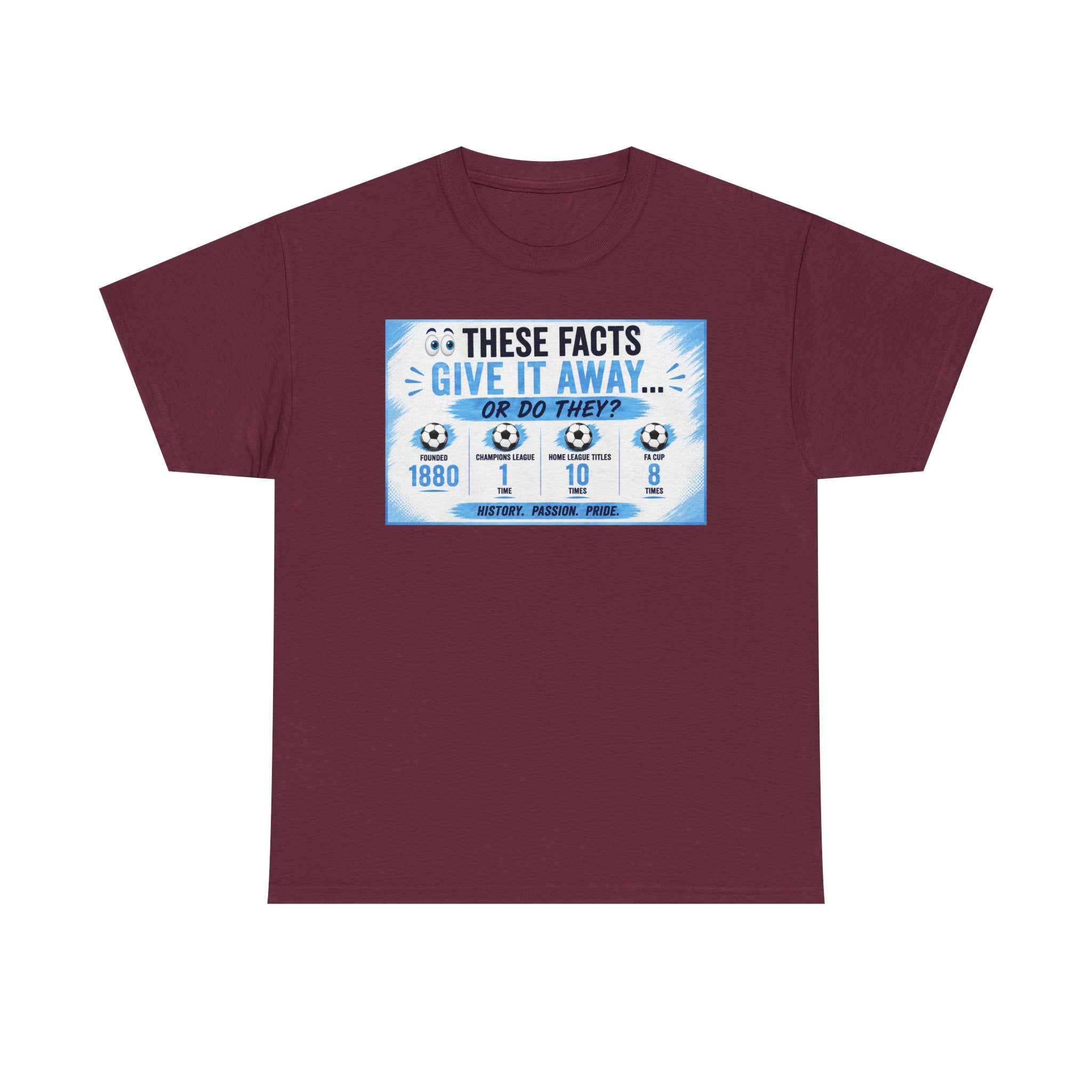 T-Shirt — “These Facts Give It Away… Or Do They?” Infographic Tee