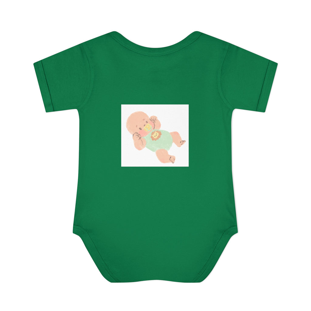Luminous Baby Bodysuit — Cute Sleeping Infant Graphic Onesie