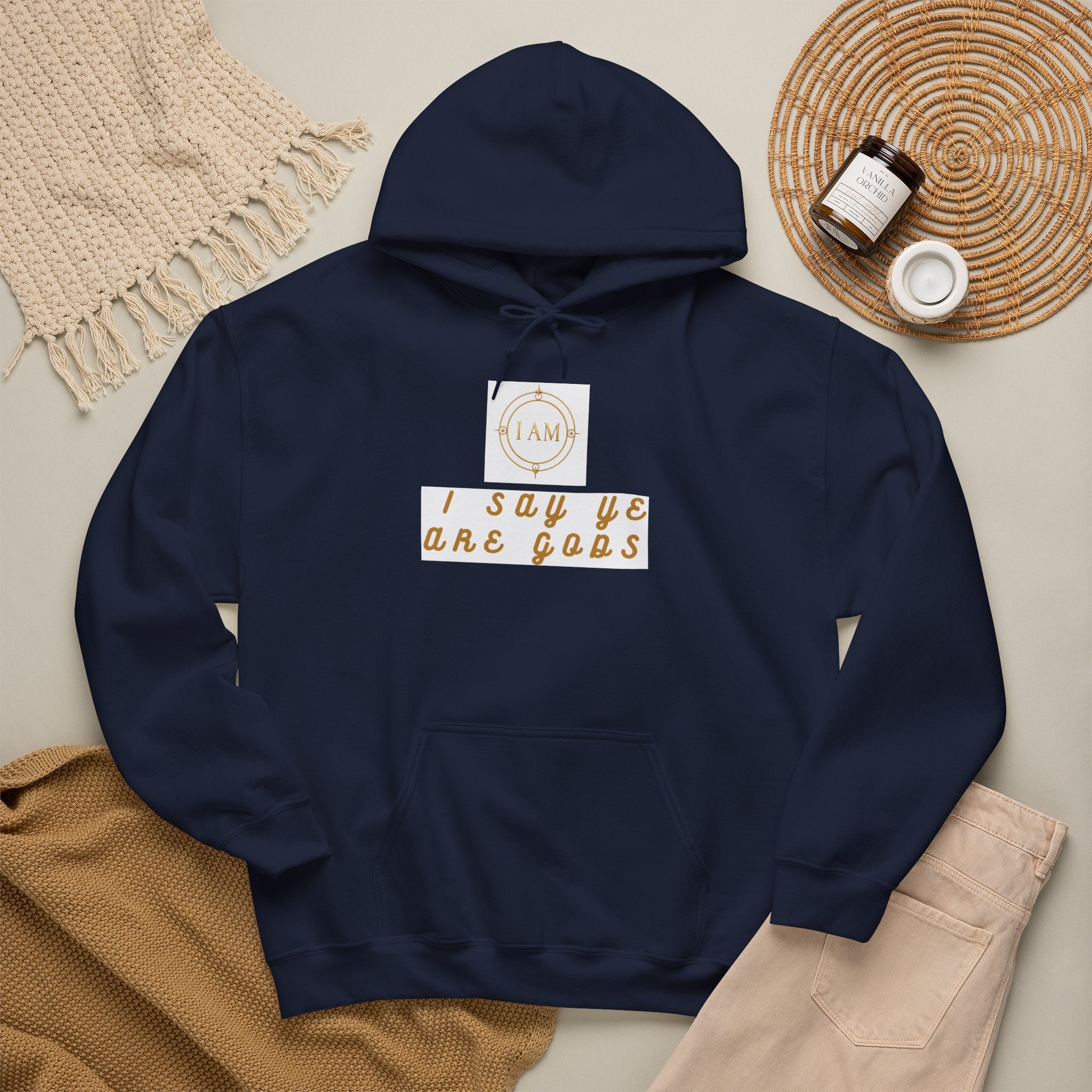 Midweight hooded Unisex sweatshirt