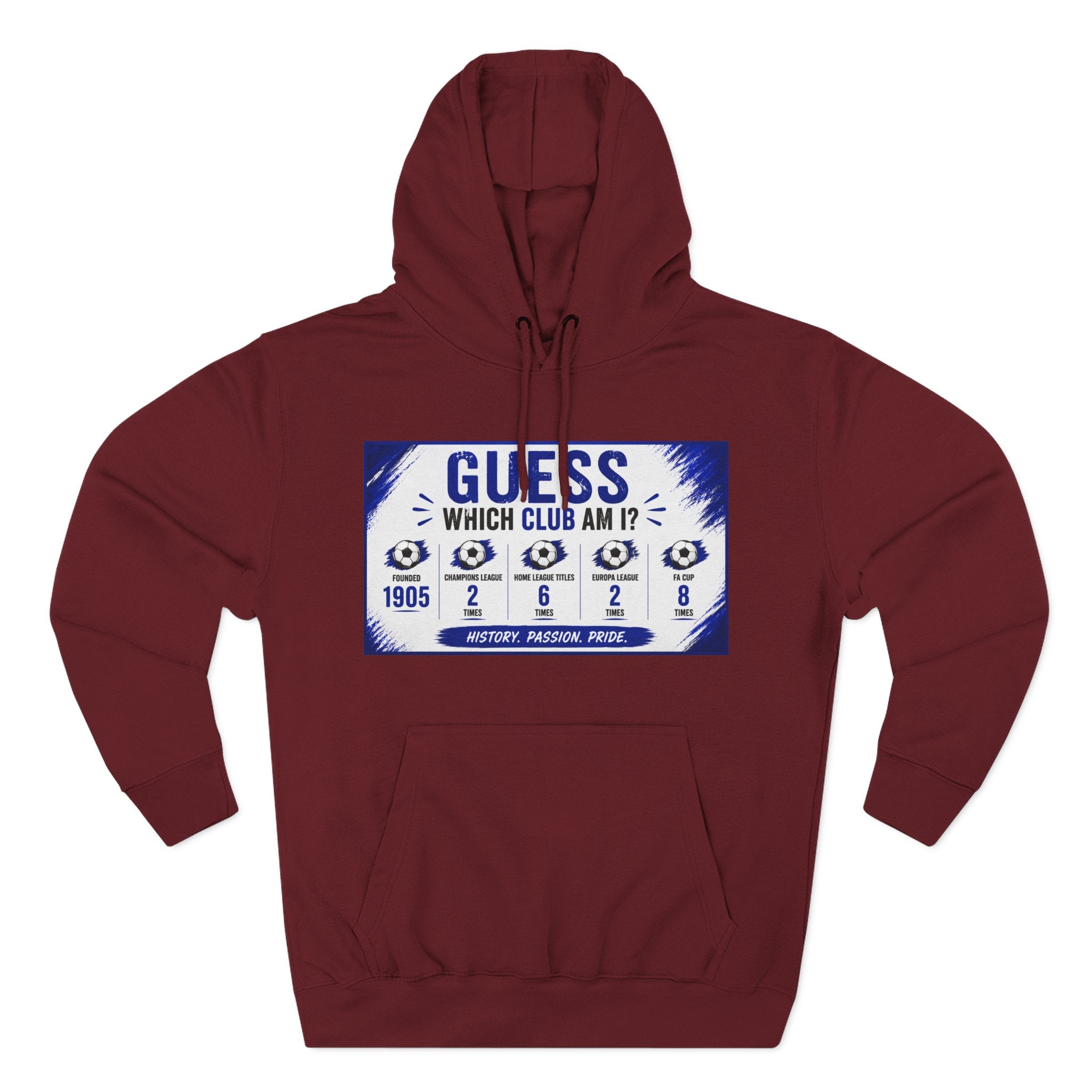 Three-Panel Fleece Hoodie