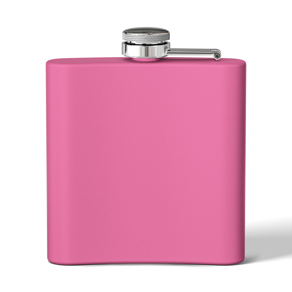 Flask — "I AM AT PEACE" Stainless Steel 6oz Hip Flask | Inspirational Calm Gift