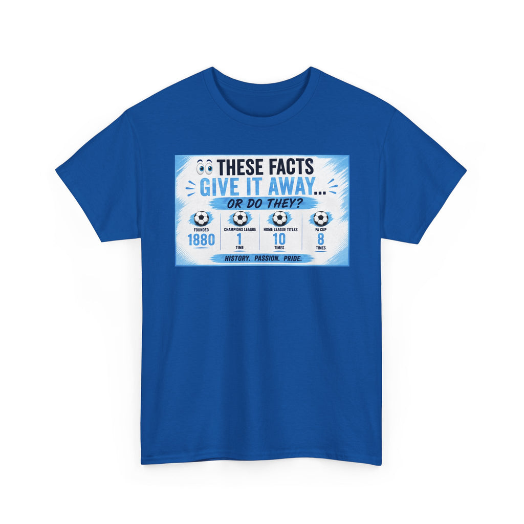 T-Shirt — “These Facts Give It Away… Or Do They?” Infographic Tee