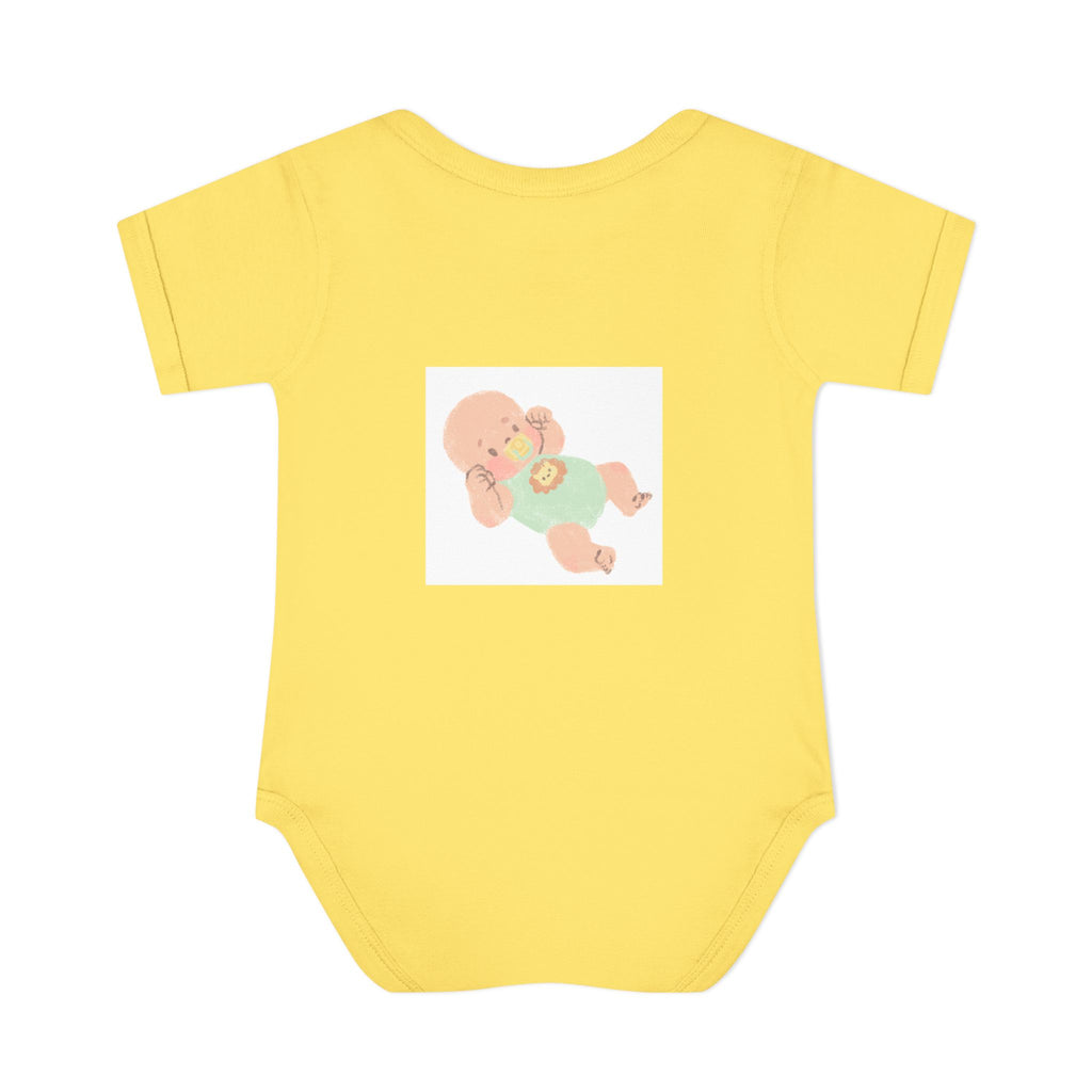 Luminous Baby Bodysuit — Cute Sleeping Infant Graphic Onesie