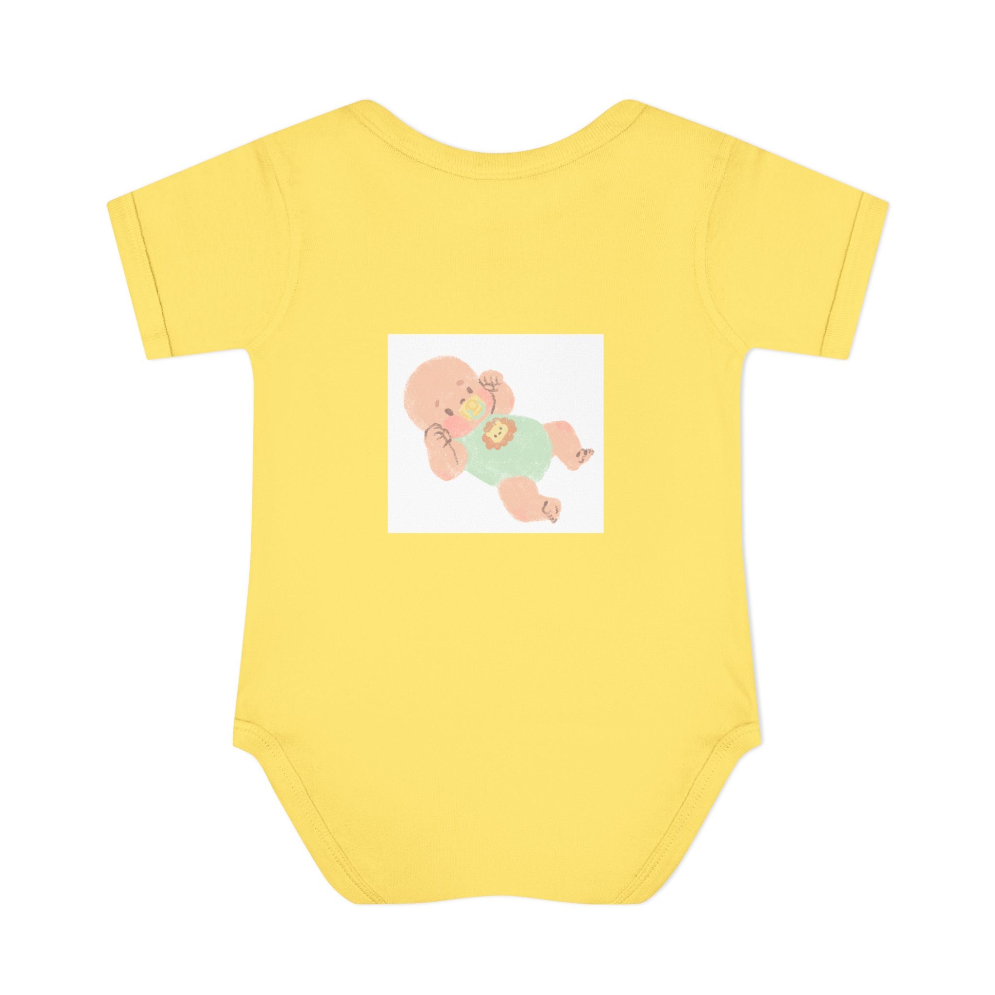 Luminous Baby Bodysuit — Cute Sleeping Infant Graphic Onesie
