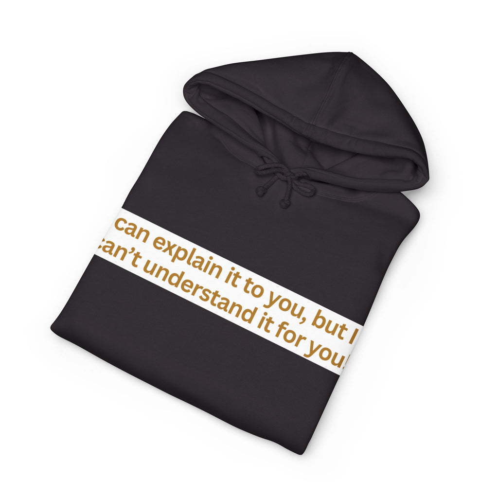 Hoodie — “I can explain it to you, but I can’t understand it for you” Motivational Graphic Hoodie