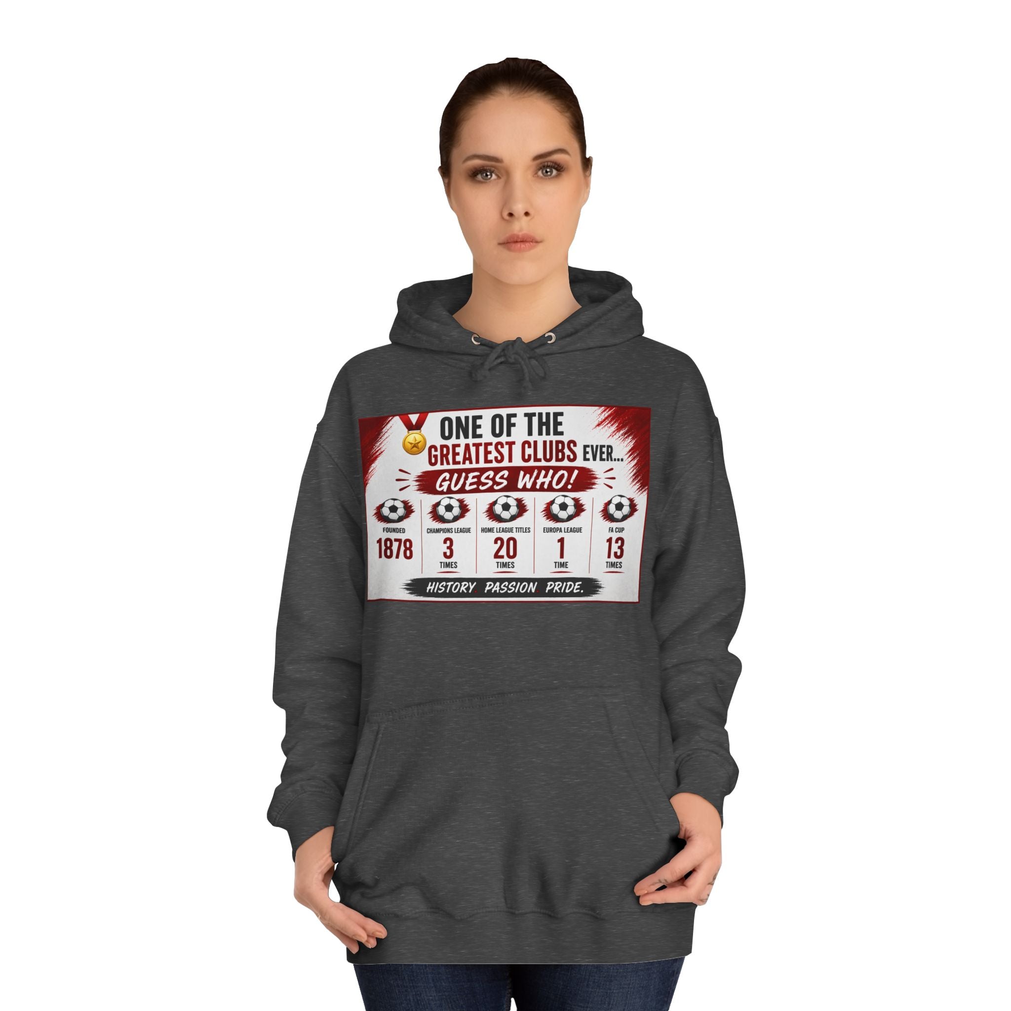 College Hoodie — "One of the Greatest Clubs Ever" Vintage Sports Graphic