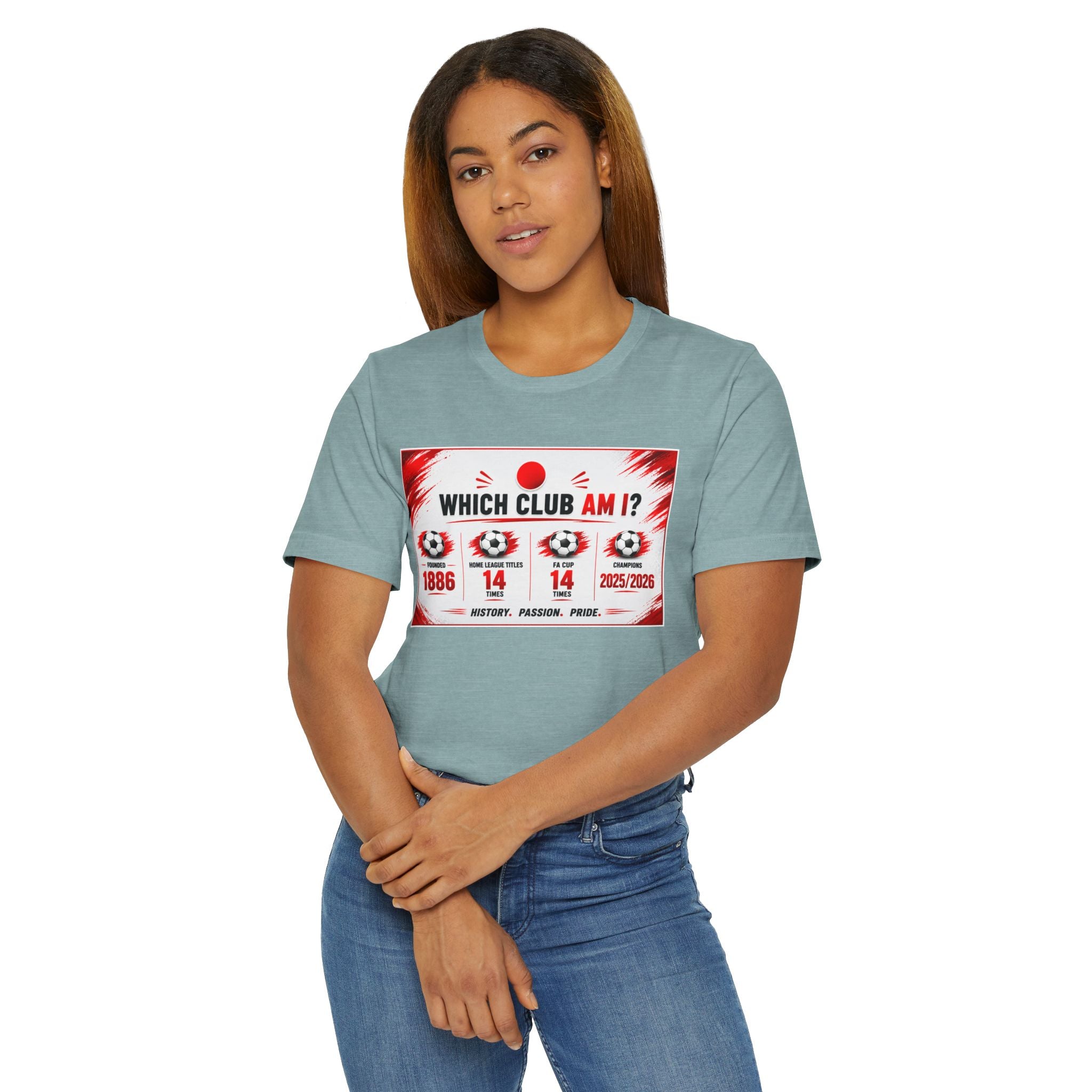 Which Club Am I? Soccer Trivia T-Shirt — Football Fan Quiz Tee