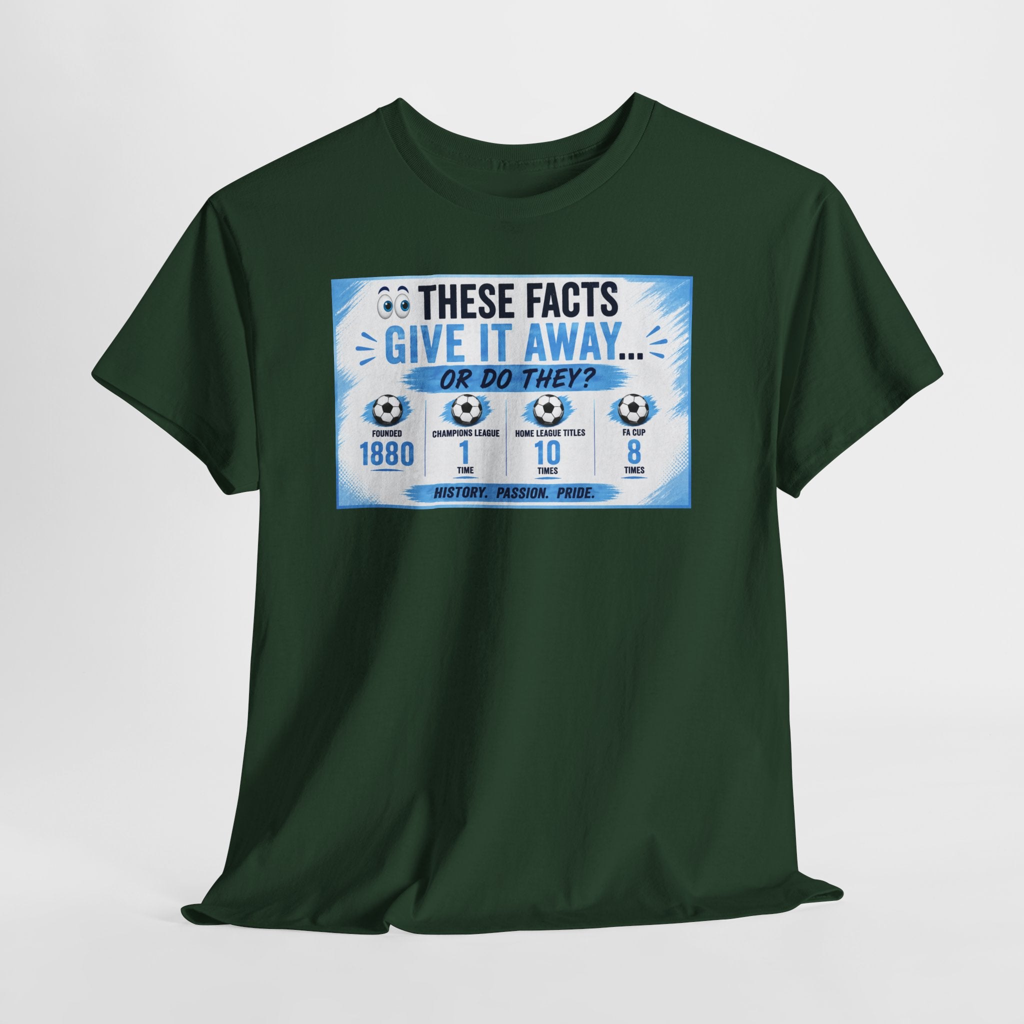 T-Shirt — “These Facts Give It Away… Or Do They?” Infographic Tee