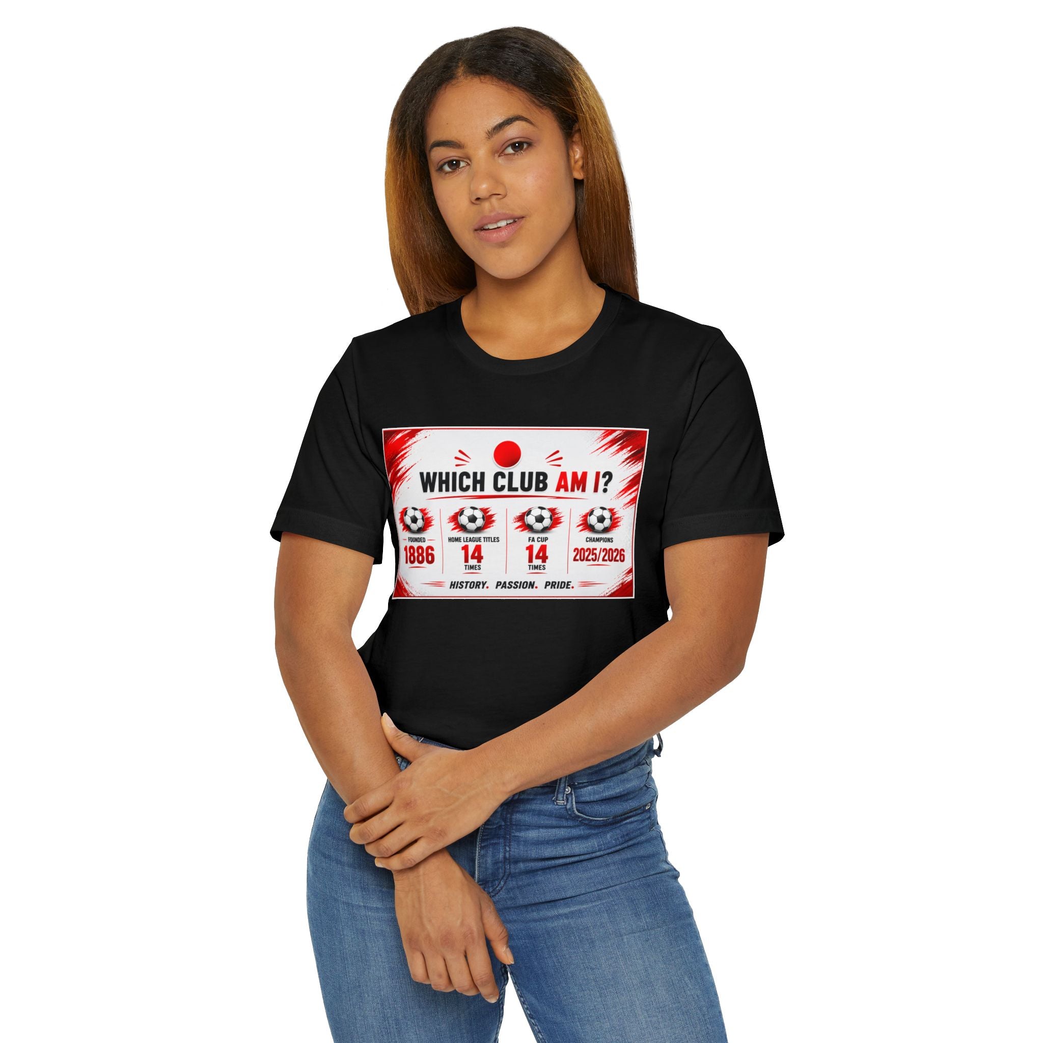 Which Club Am I? Soccer Trivia T-Shirt — Football Fan Quiz Tee