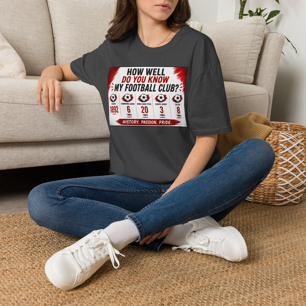 How Well Do You Know My Football Club? T-Shirt — Fan Trivia Graphic Tee