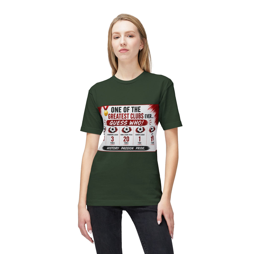 Soccer Club Stats Graphic T-Shirt – "One of the Greatest Clubs Ever" Fan Tee