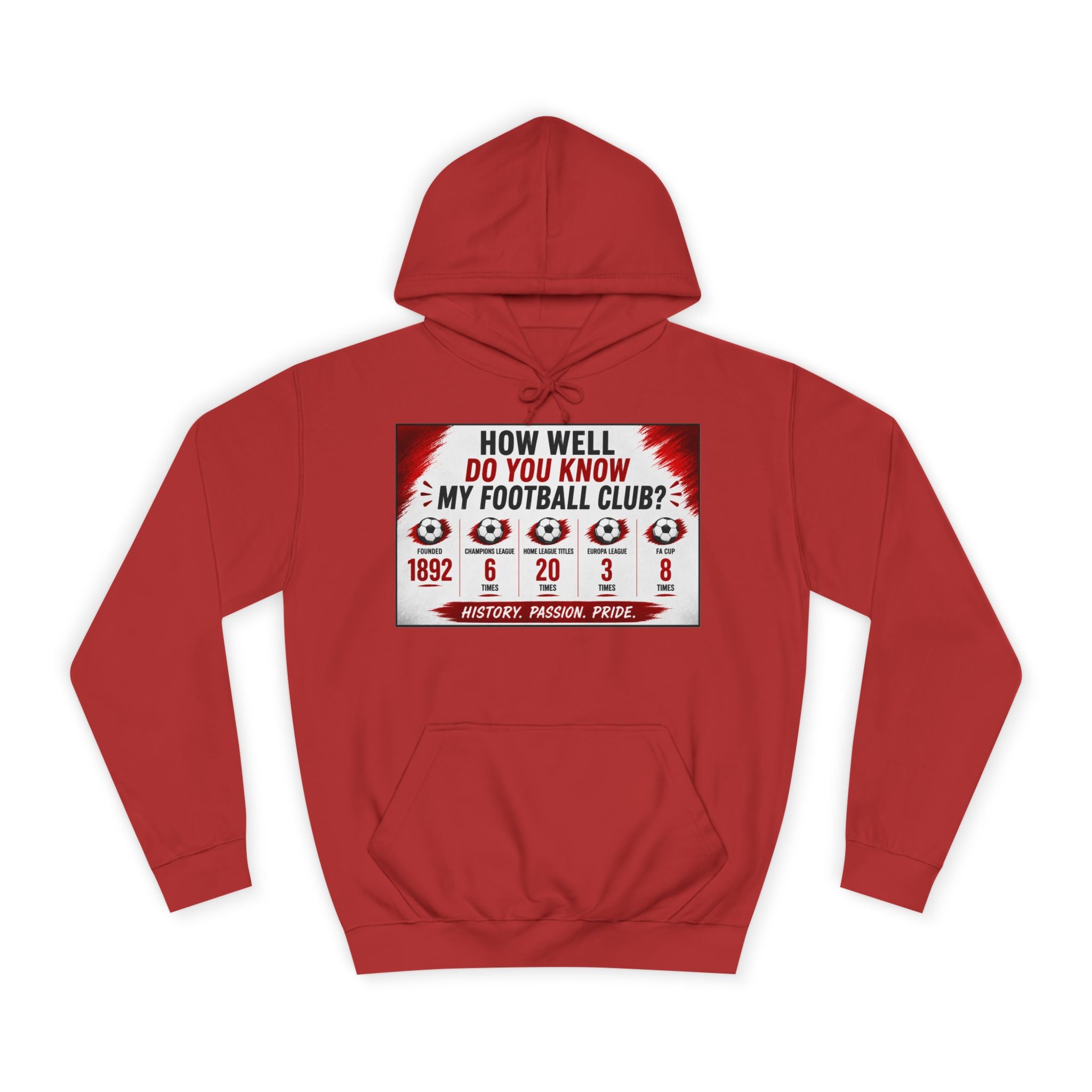 College Football Hoodie — "How Well Do You Know My Football Club?" Quiz Design