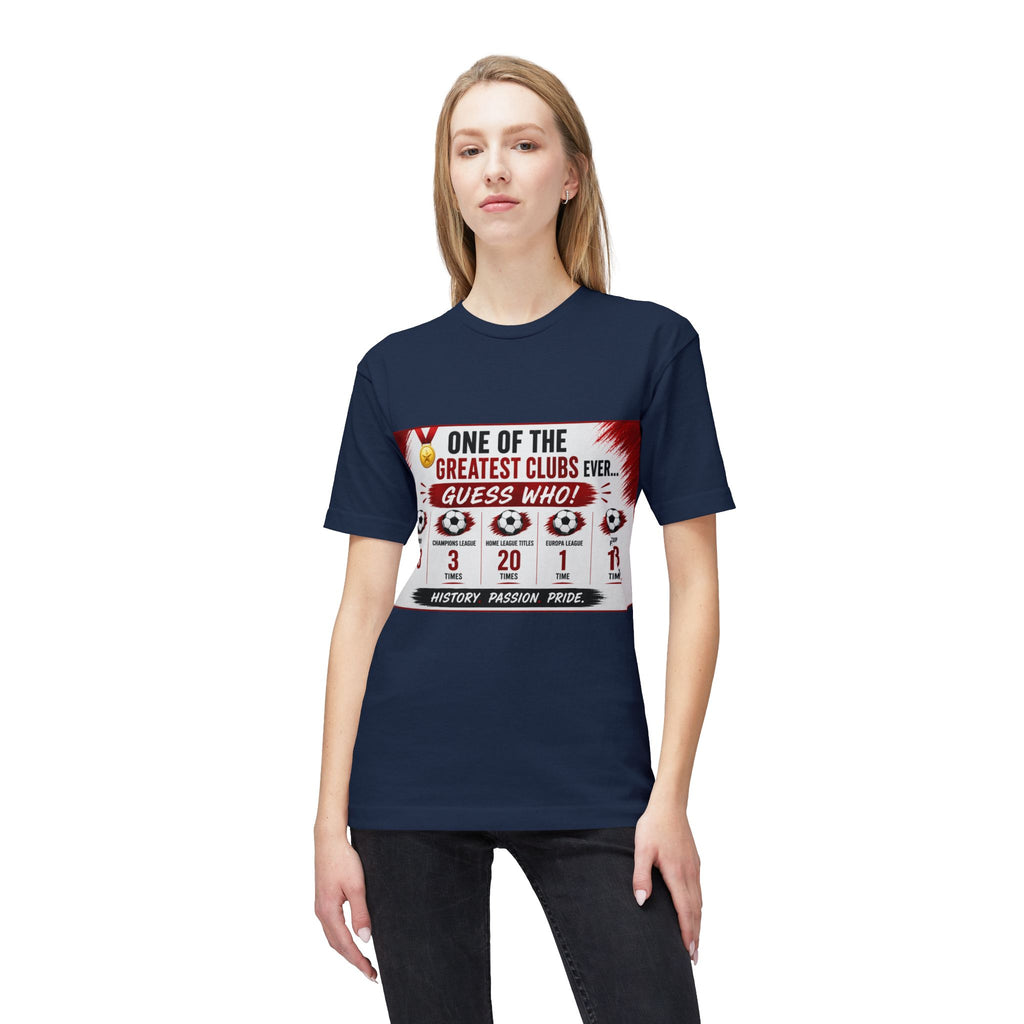 Soccer Club Stats Graphic T-Shirt – "One of the Greatest Clubs Ever" Fan Tee