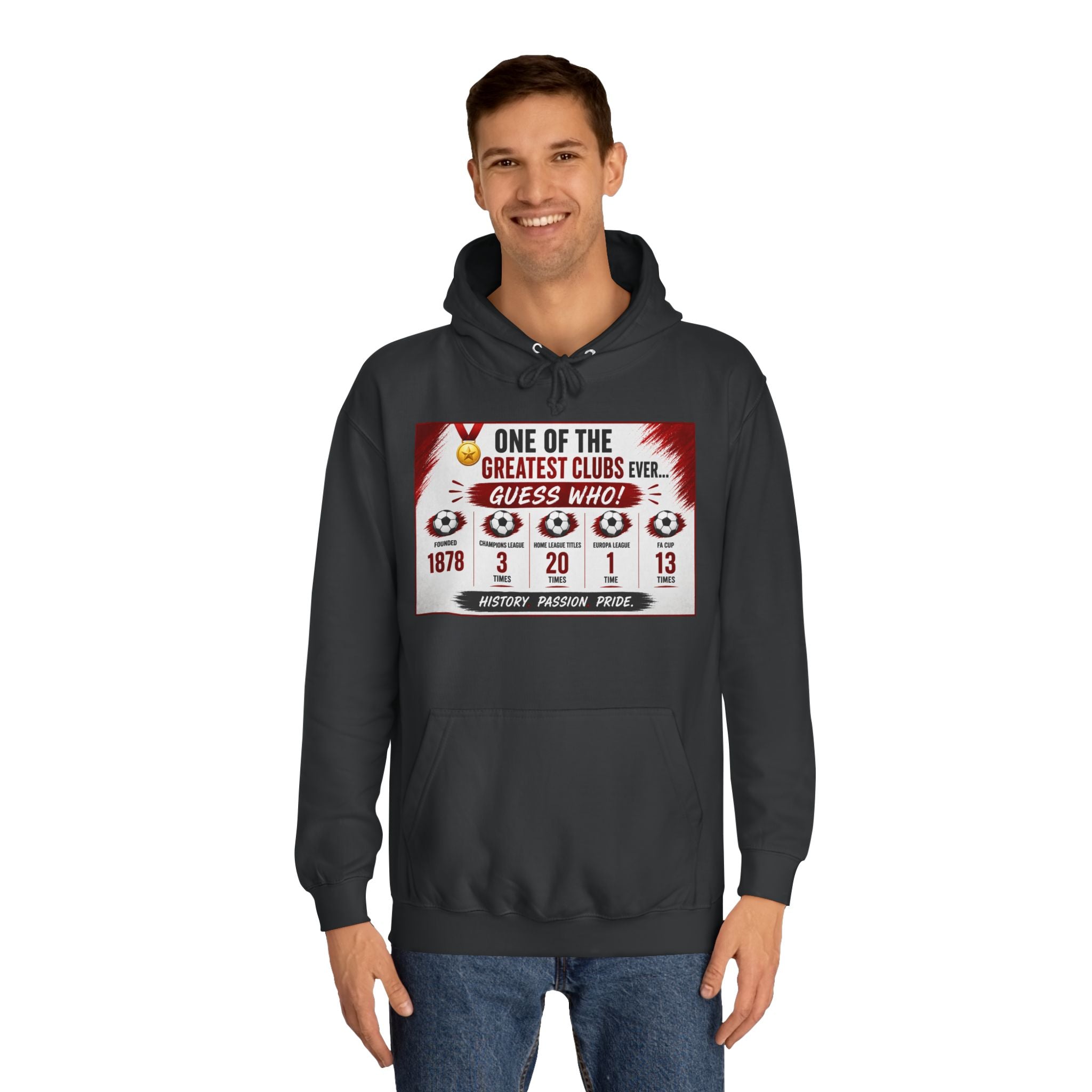 College Hoodie — "One of the Greatest Clubs Ever" Vintage Sports Graphic