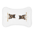 Yorkshire Terrier Pet Feeding Mat — "I Am a Friend" Non-Slip Dog Bowl Placemat