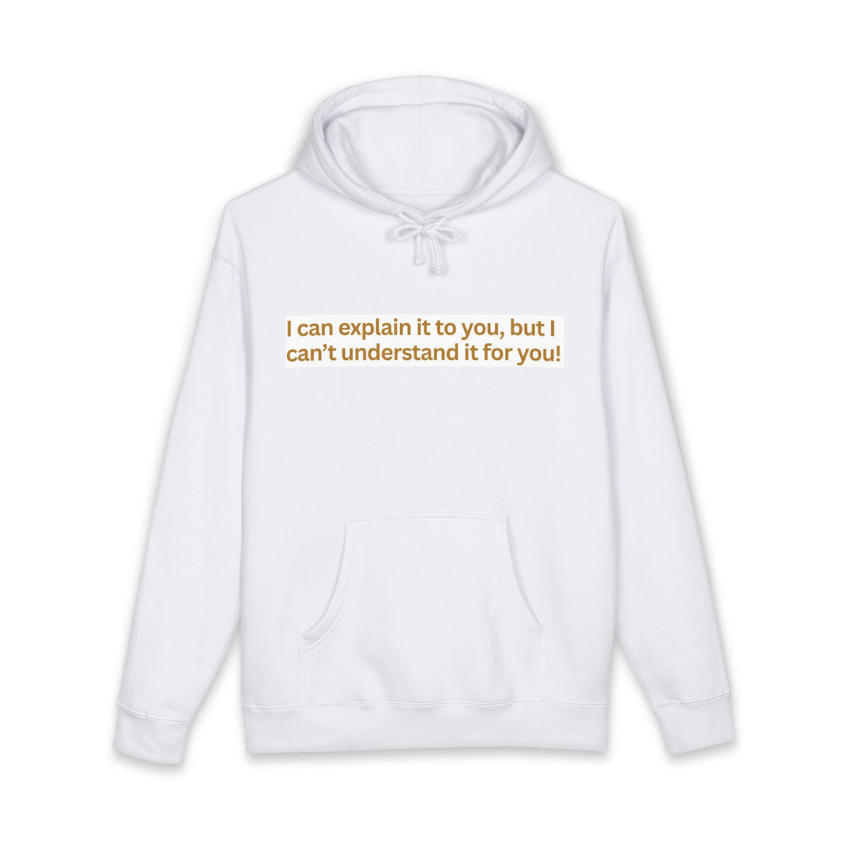 Hoodie — “I can explain it to you, but I can’t understand it for you” Motivational Graphic Hoodie