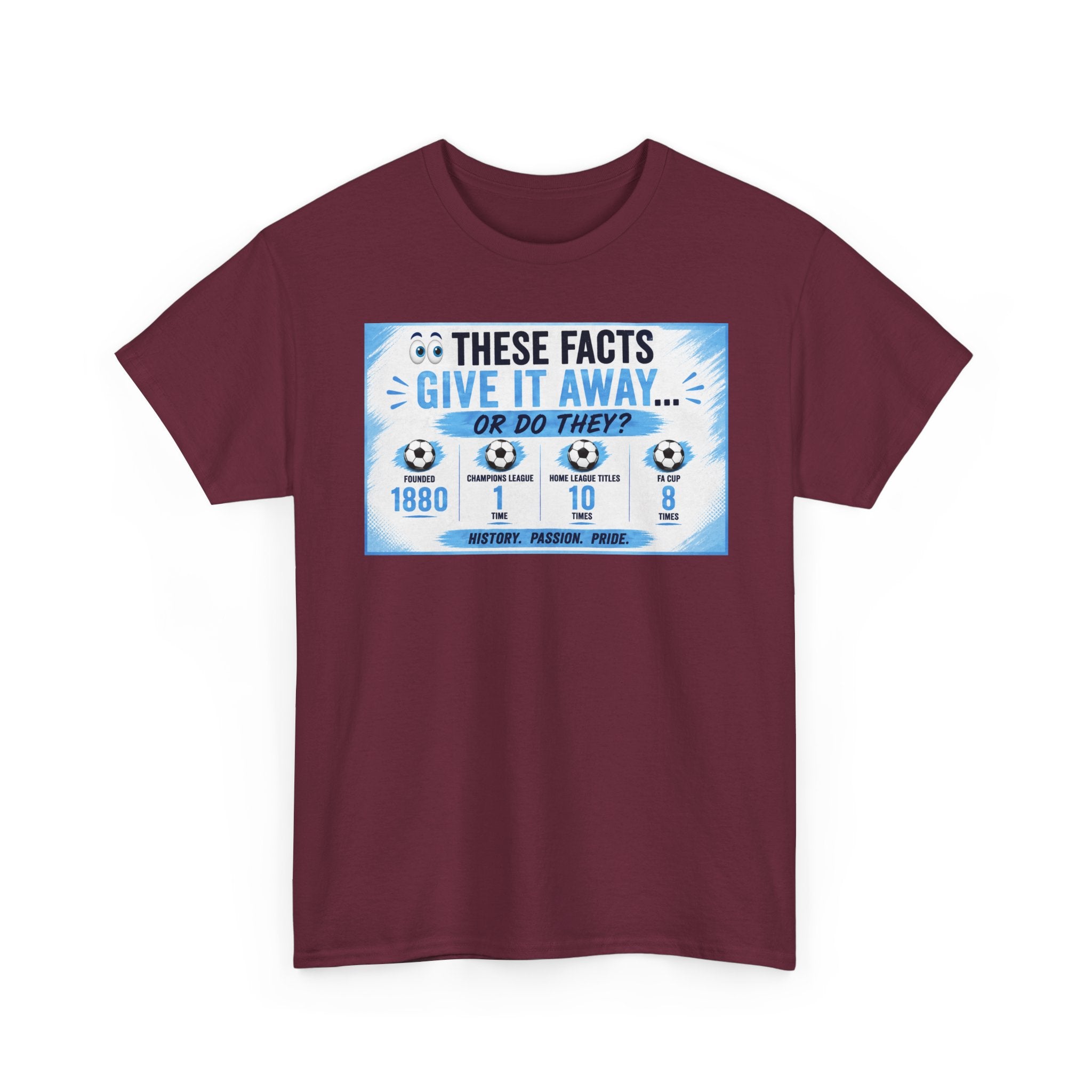 T-Shirt — “These Facts Give It Away… Or Do They?” Infographic Tee