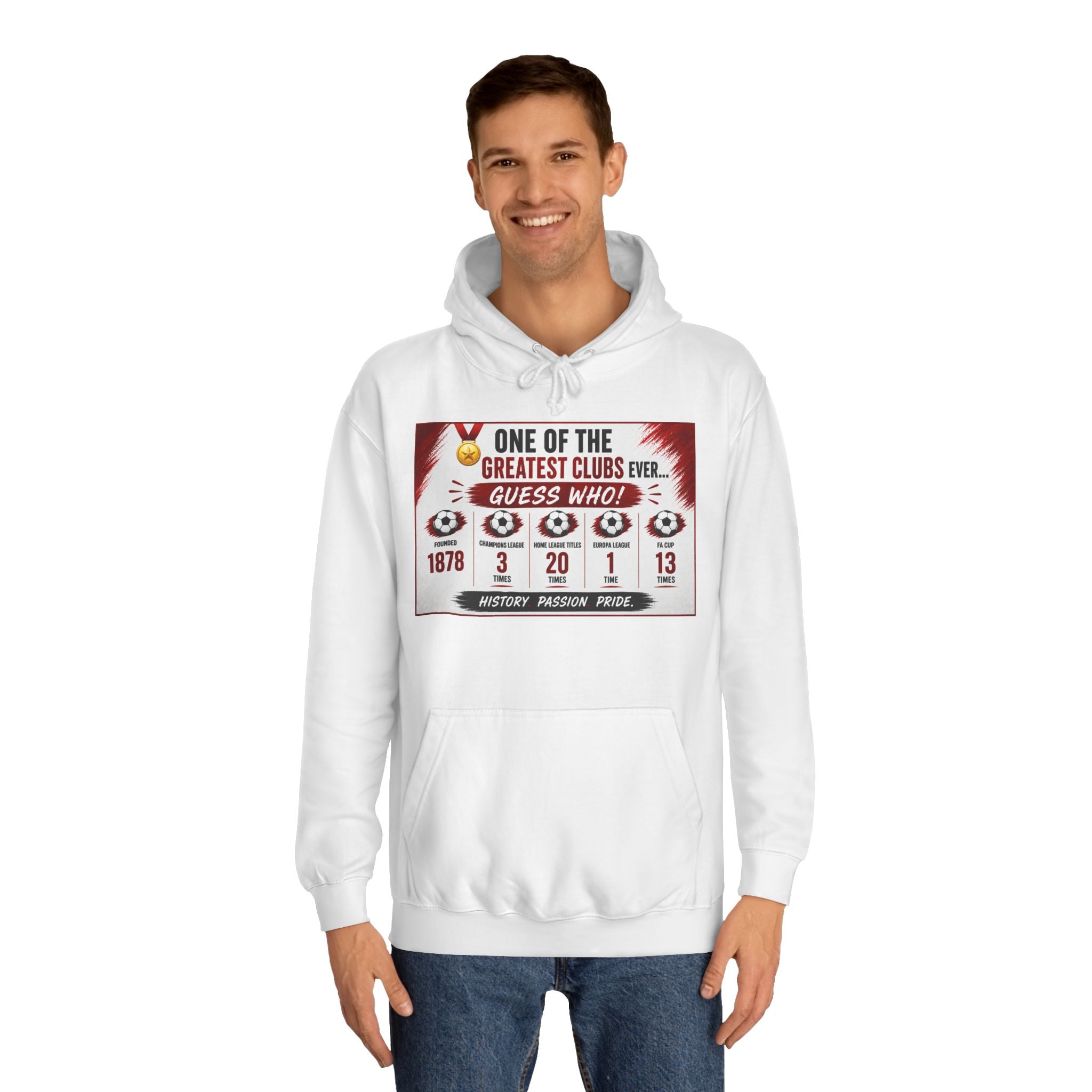 College Hoodie — "One of the Greatest Clubs Ever" Vintage Sports Graphic