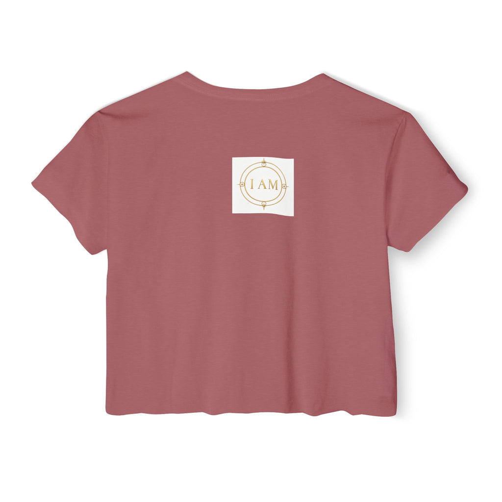 Ladies  Cropped T-shirt Top — Women's Spiritual Festival Tee