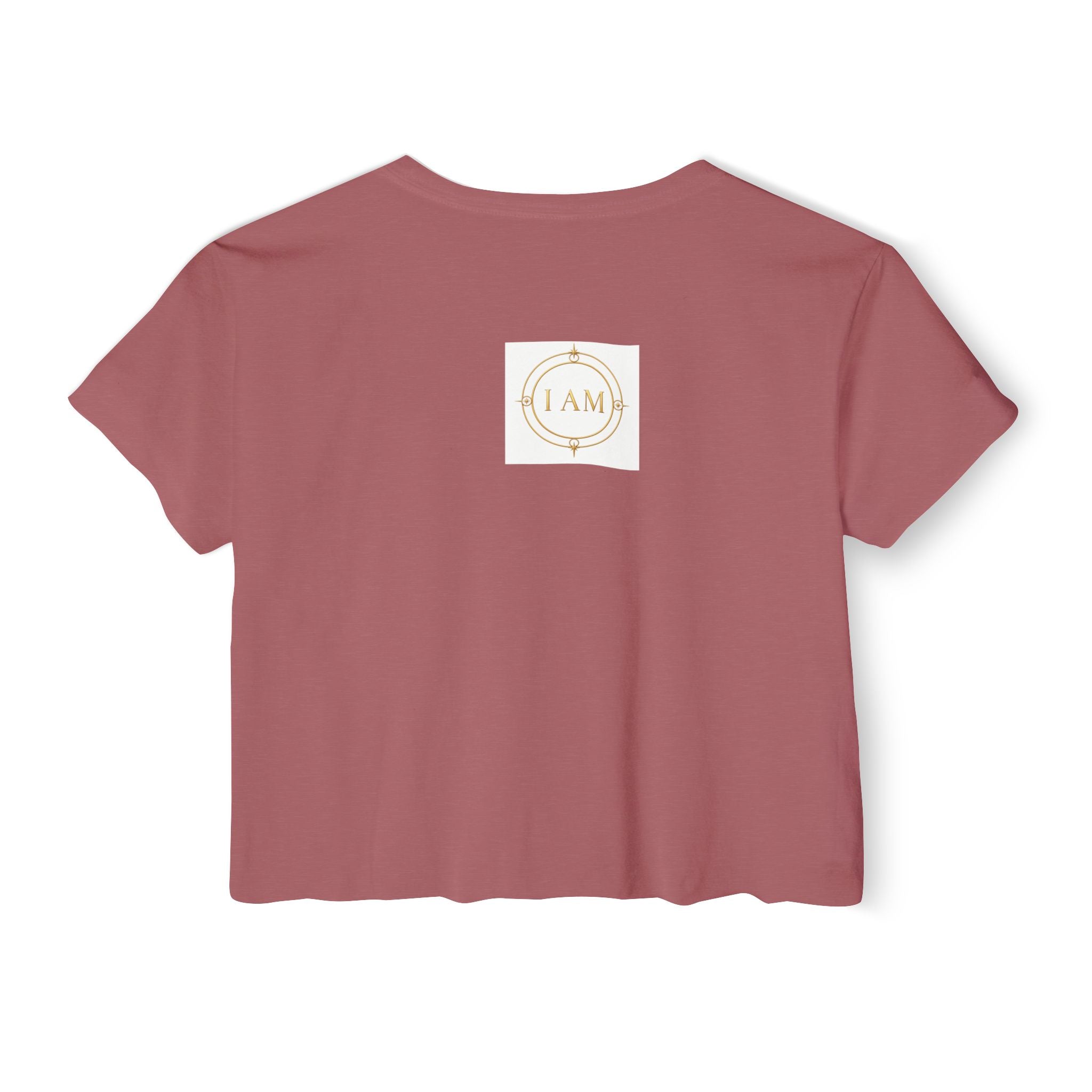 Ladies  Cropped T-shirt Top — Women's Spiritual Festival Tee