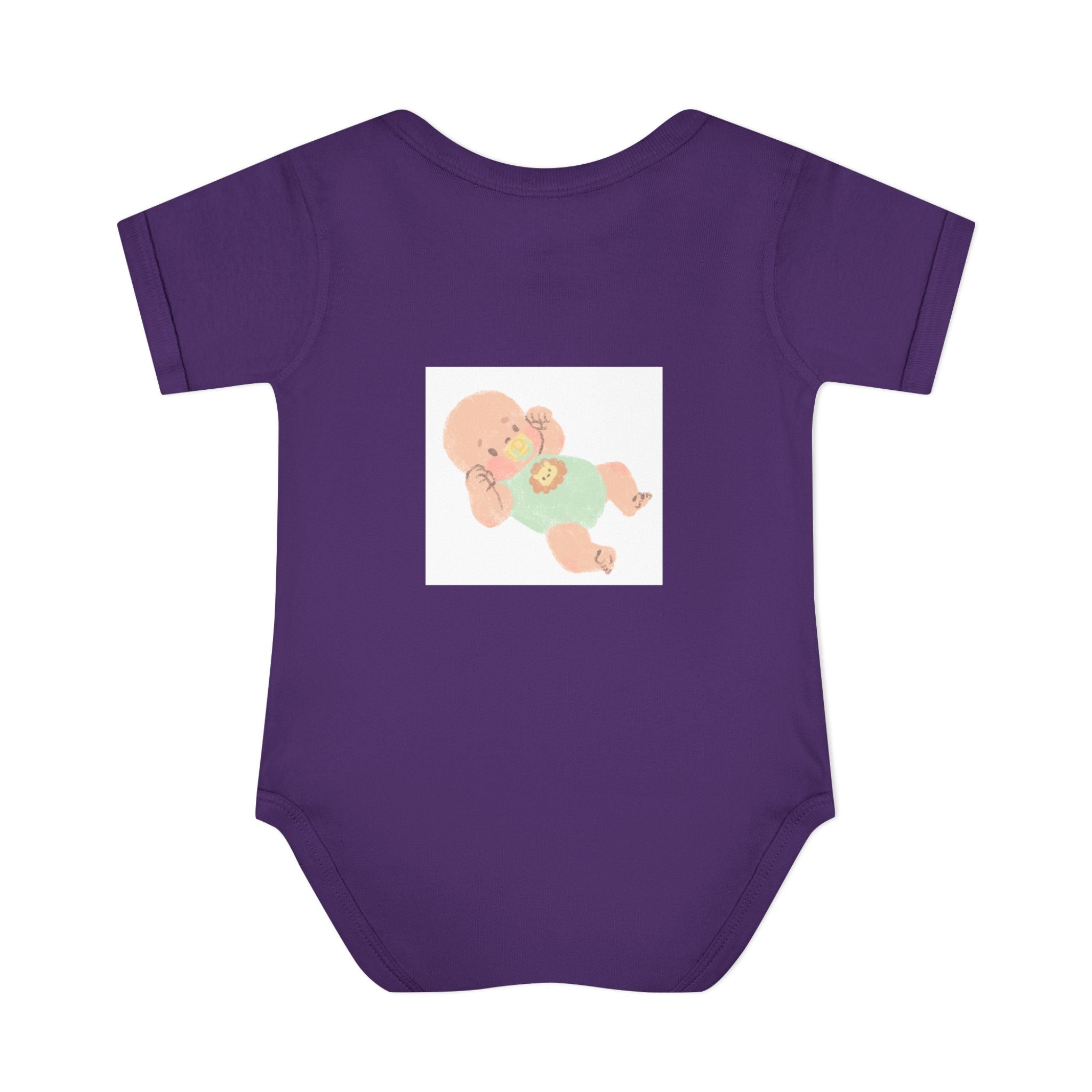 Luminous Baby Bodysuit — Cute Sleeping Infant Graphic Onesie