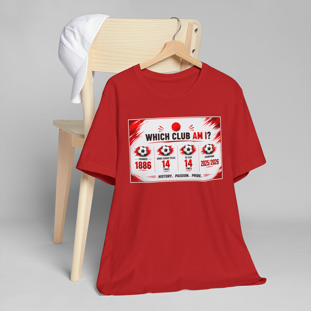 Which Club Am I? Soccer Trivia T-Shirt — Football Fan Quiz Tee