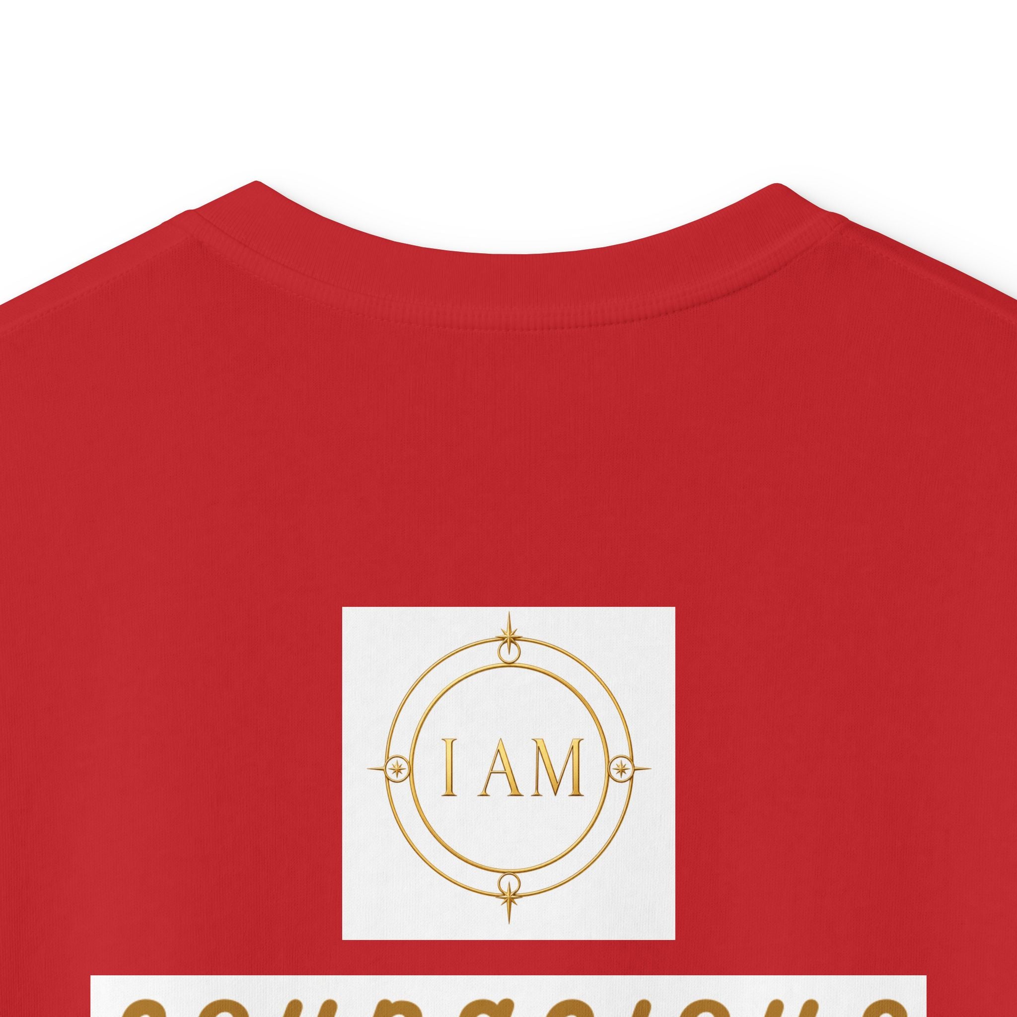 Kids Tee — Courageous Boy Graphic Shirt ("I Am Courageous")