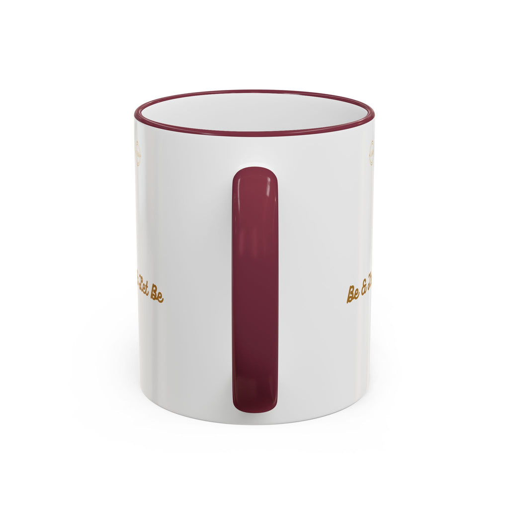 I AM Inspirational Accent Rim Mug — Gold Foil Motif Coffee Cup (11oz, 15oz)