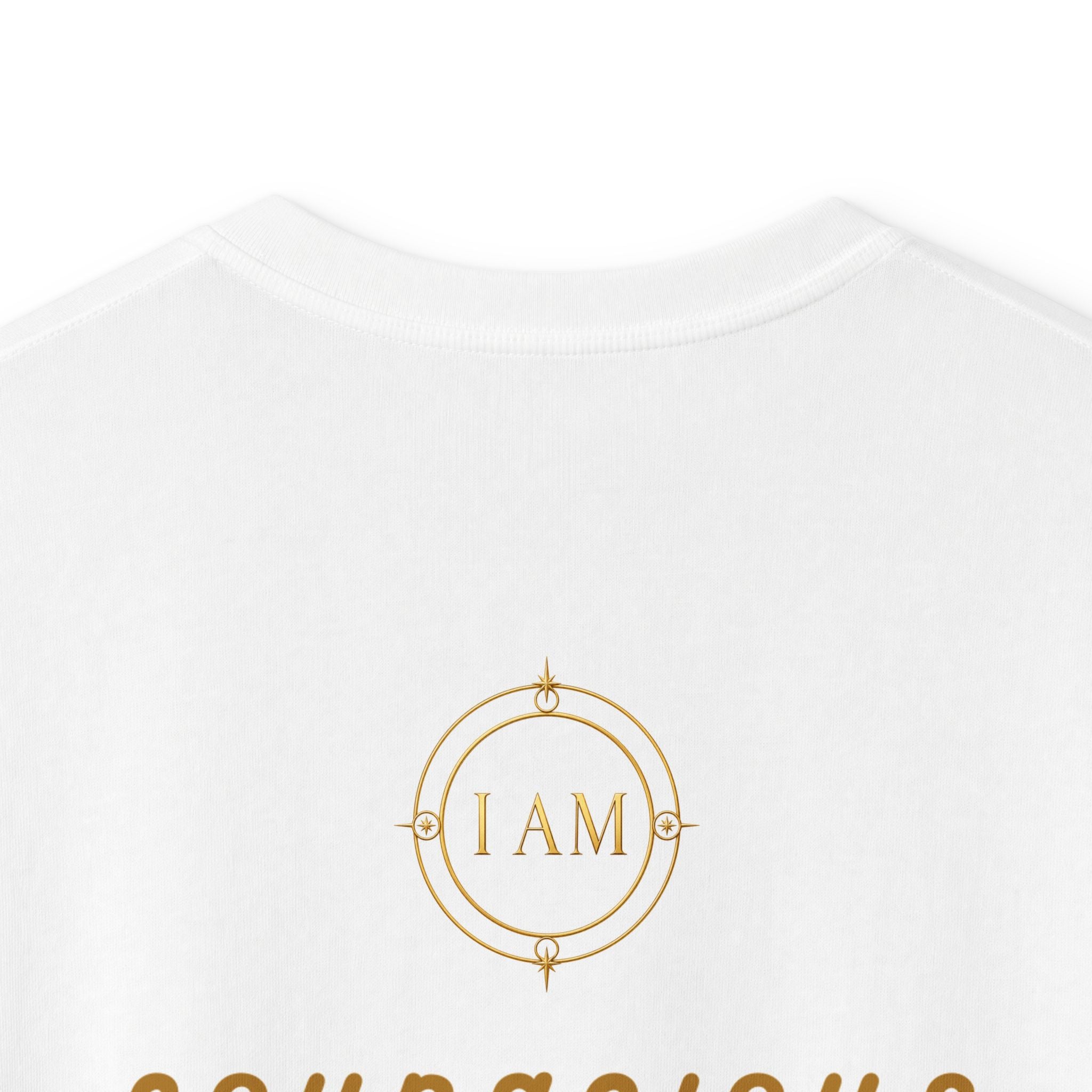 Kids Tee — Courageous Boy Graphic Shirt ("I Am Courageous")