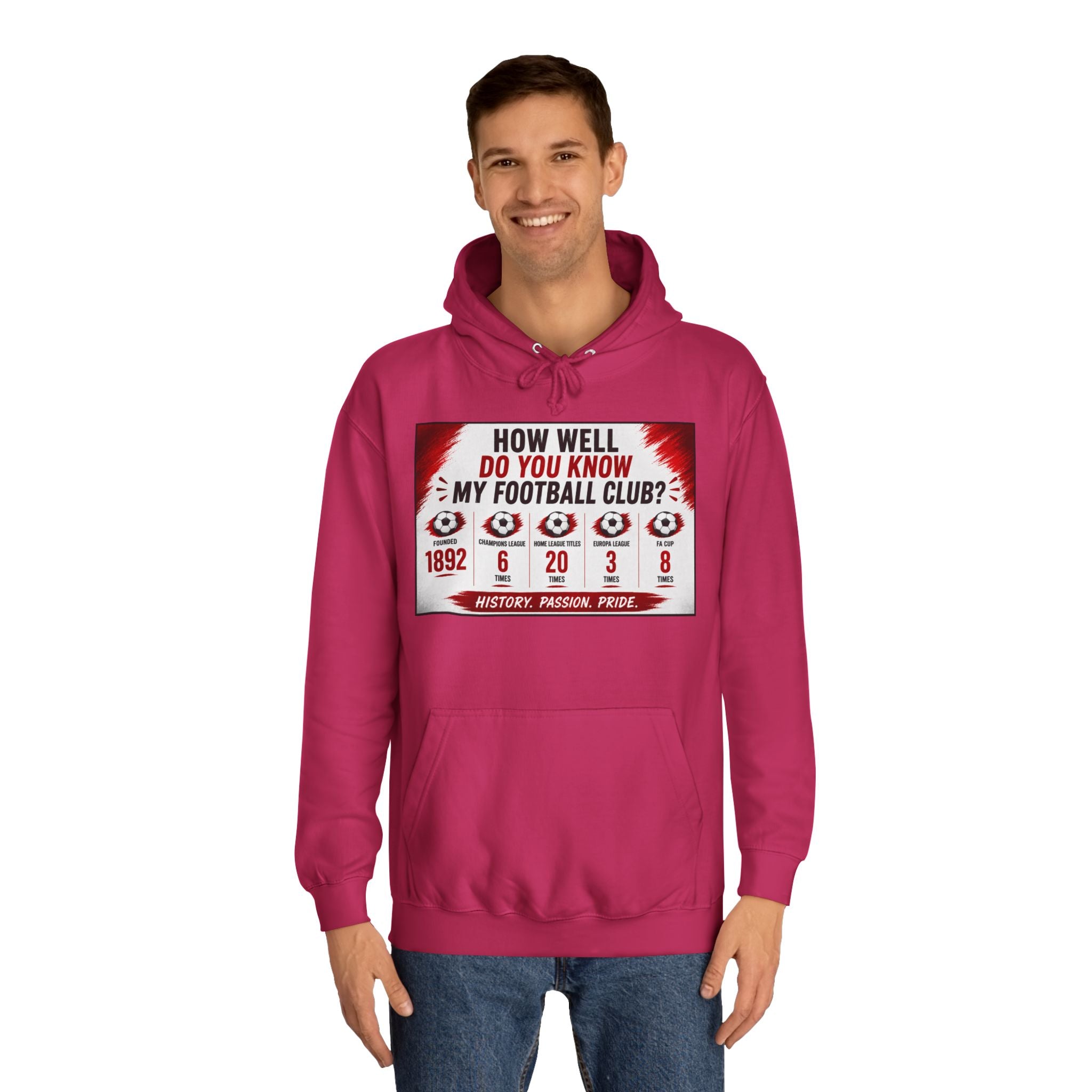 College Football Hoodie — "How Well Do You Know My Football Club?" Quiz Design