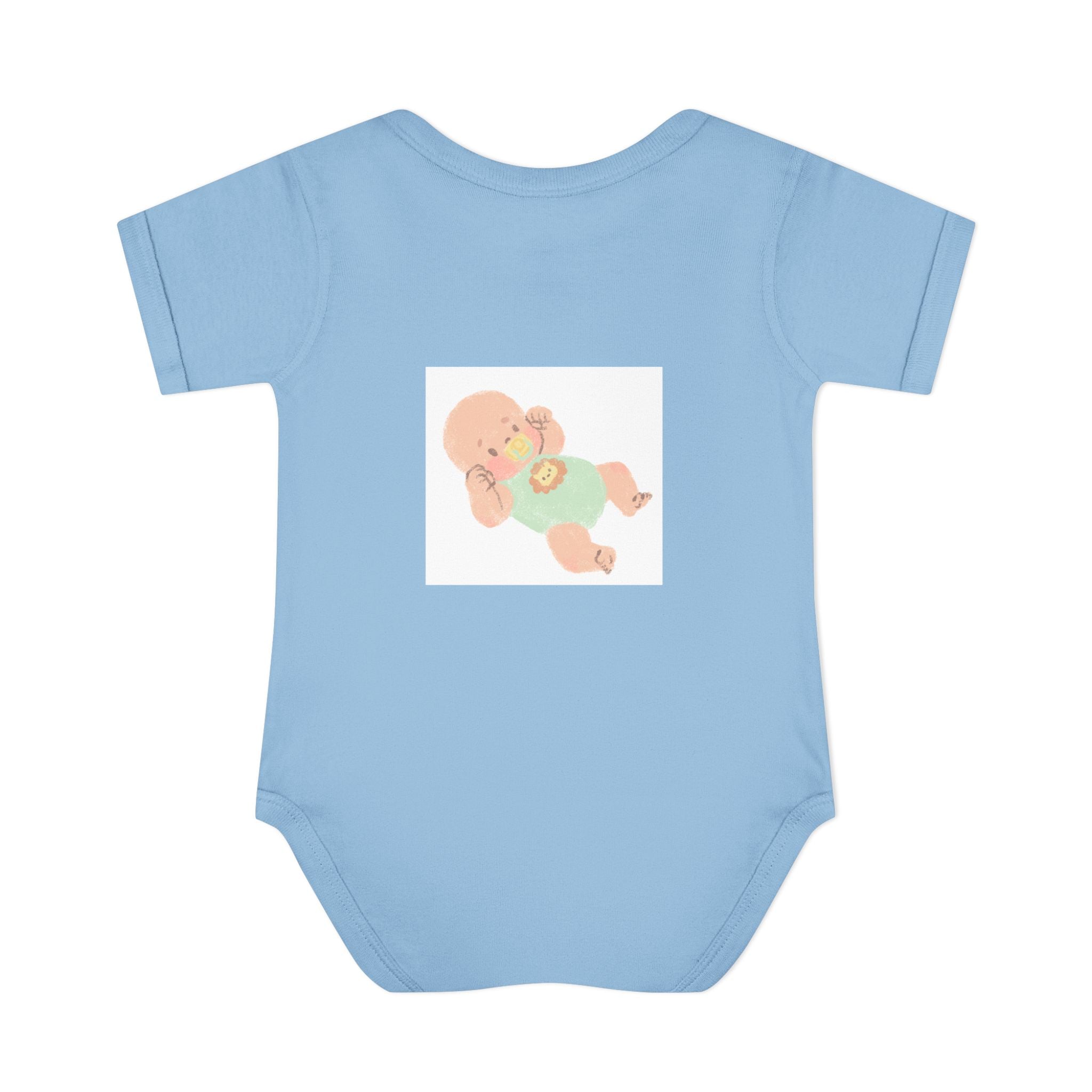 Luminous Baby Bodysuit — Cute Sleeping Infant Graphic Onesie
