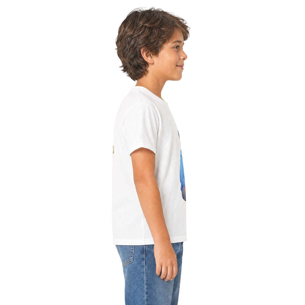 Kids Tee — Courageous Boy Graphic Shirt ("I Am Courageous")
